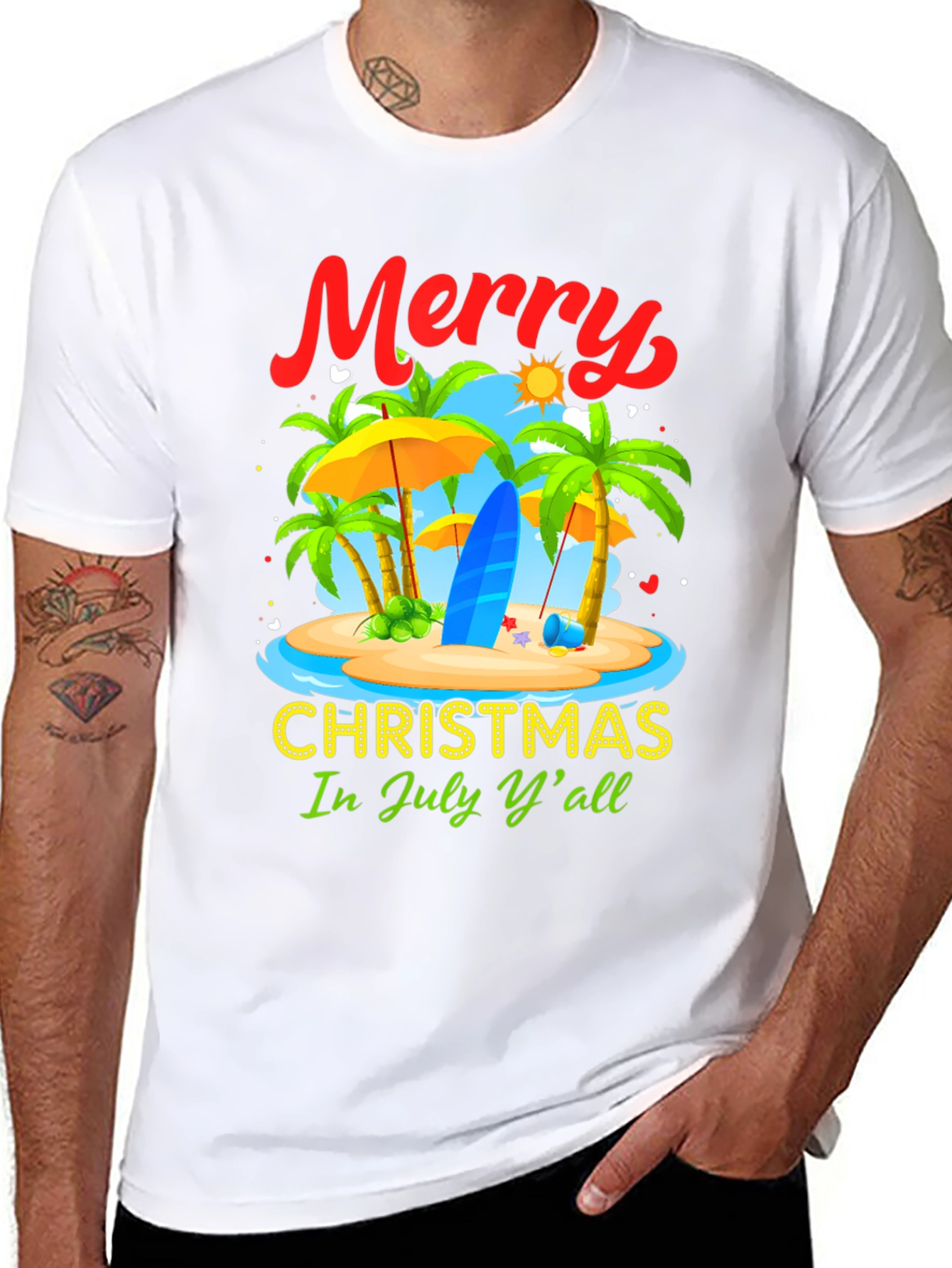 Merry Christmas in July Graphic T-Shirt