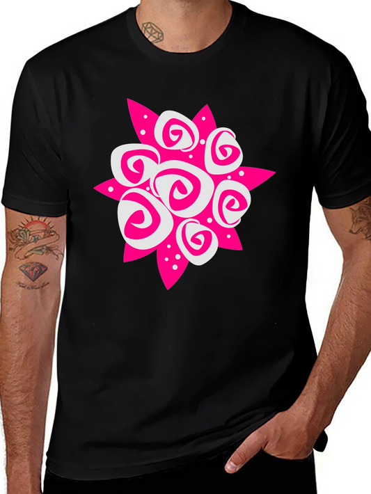 Abstract Floral Graphic Tee