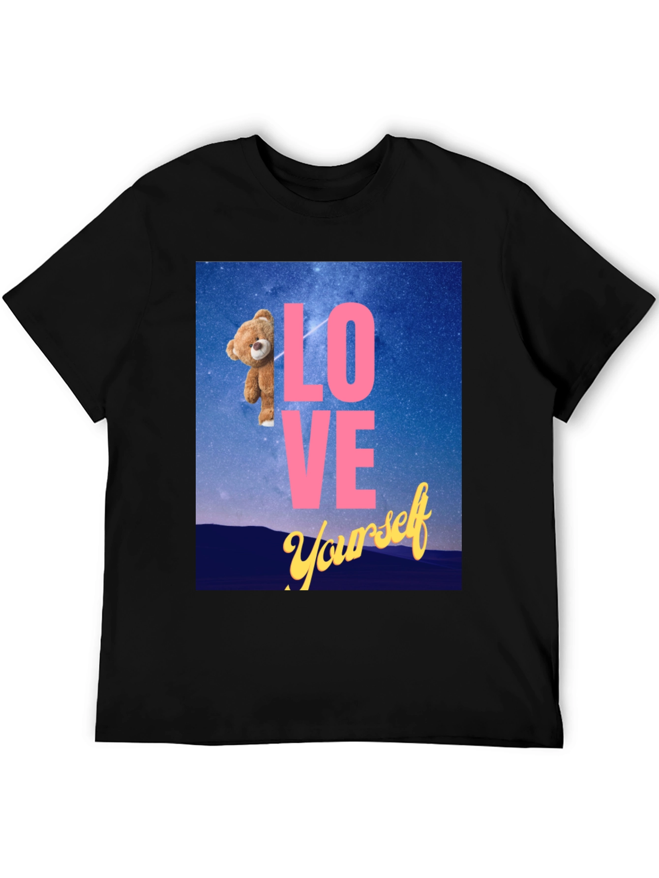 Love Yourself Teddy Bear Graphic Tee