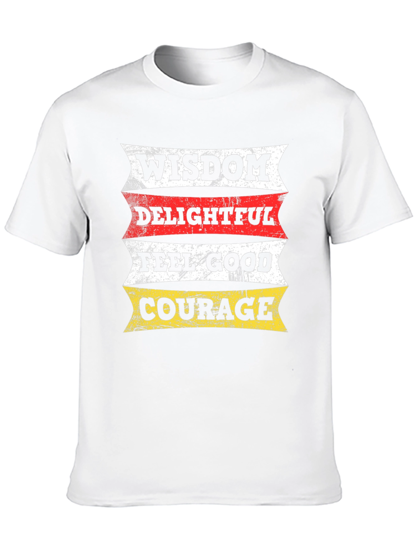 Wisdom Delightful Feel Good Courage Black T-Shirt