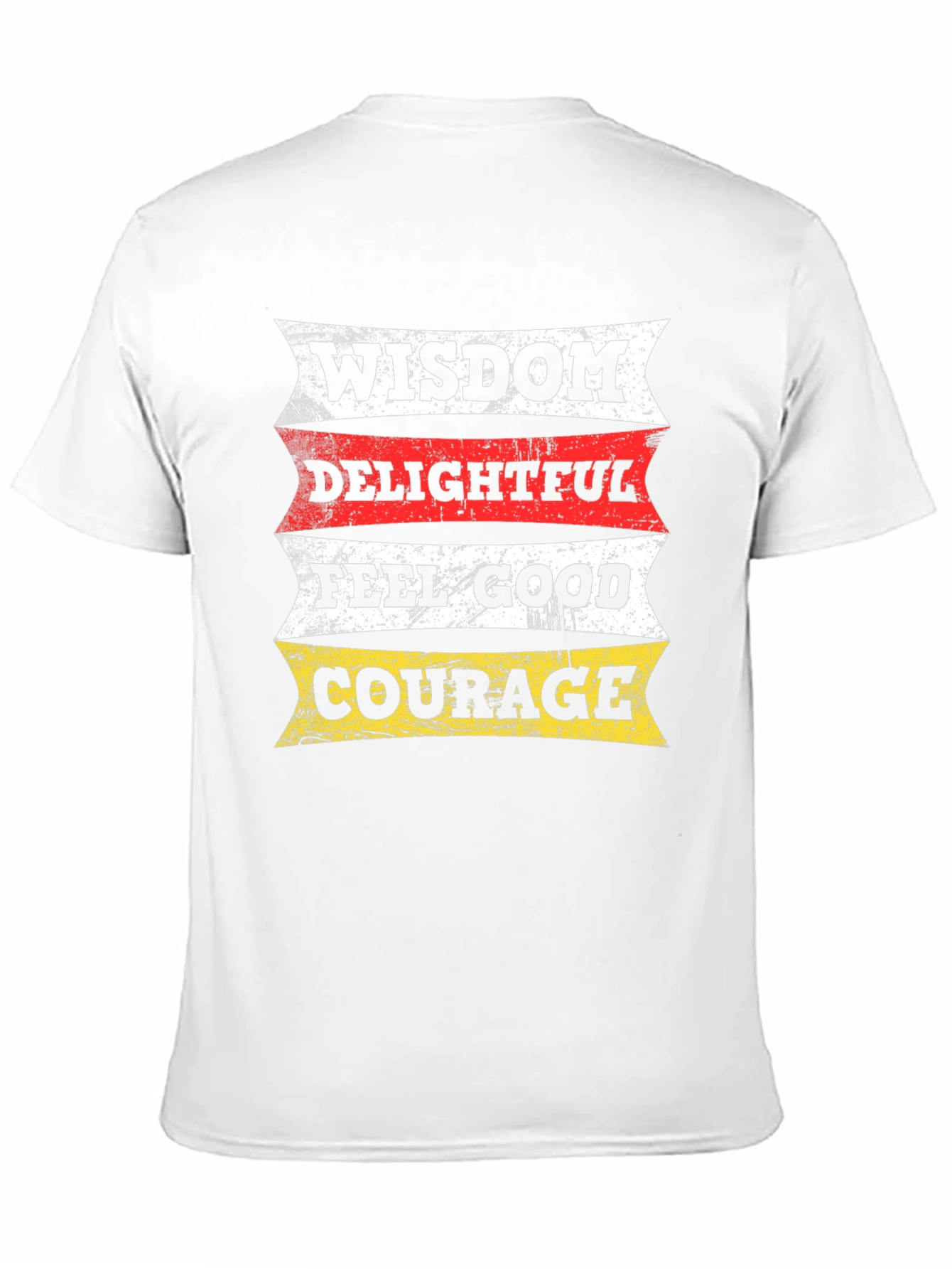 Wisdom Delightful Feel Good Courage Black T-Shirt