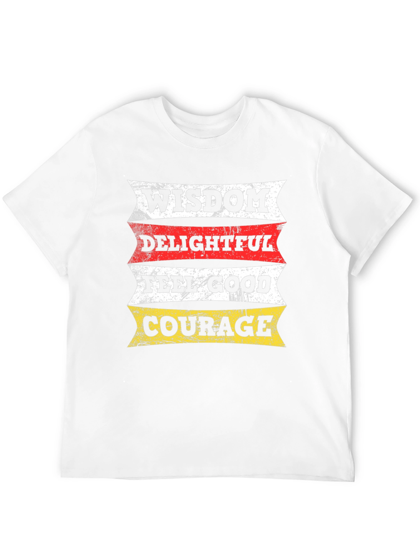Wisdom Delightful Feel Good Courage Black T-Shirt