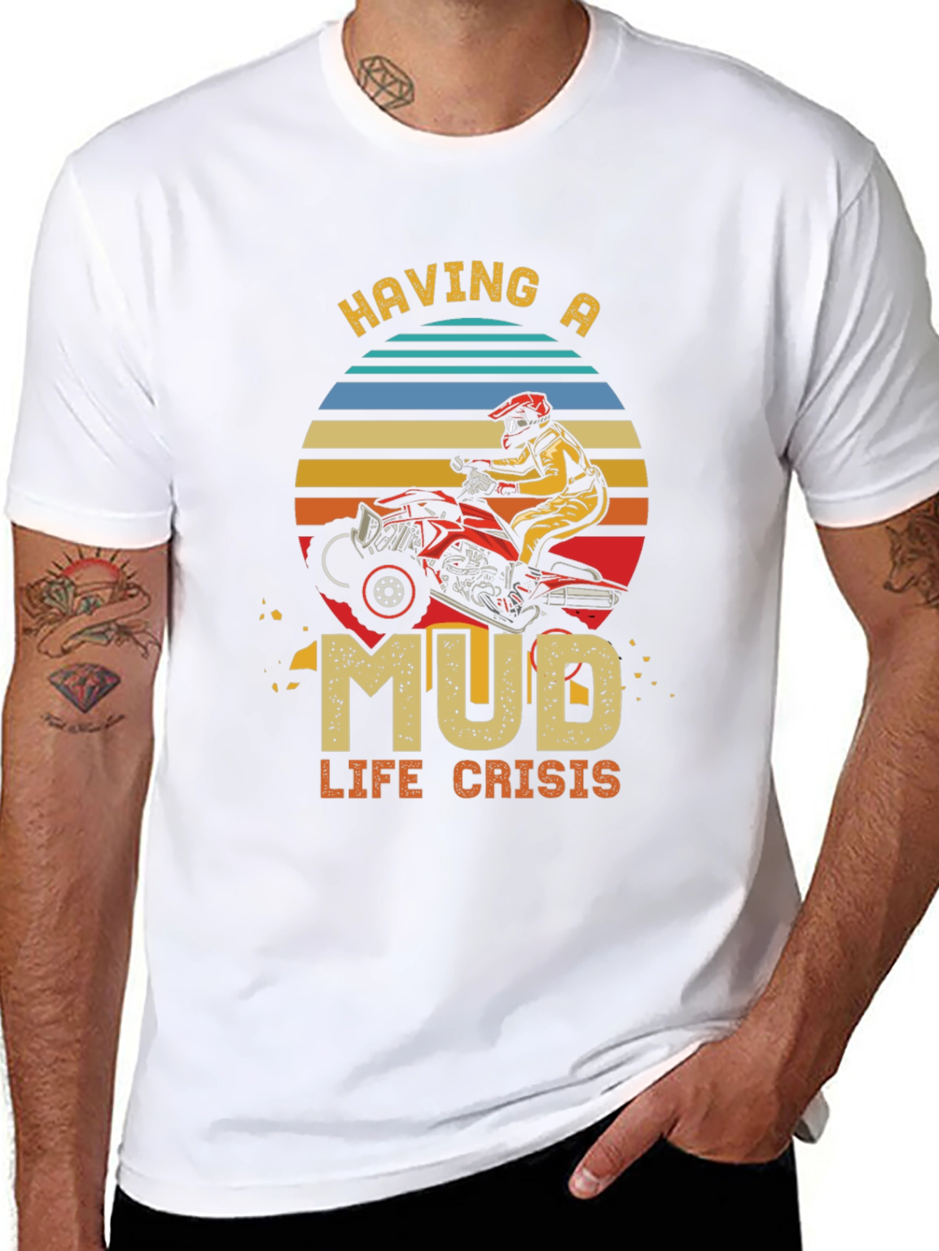 Mud Life Crisis T-Shirt: ATV Rider Tee