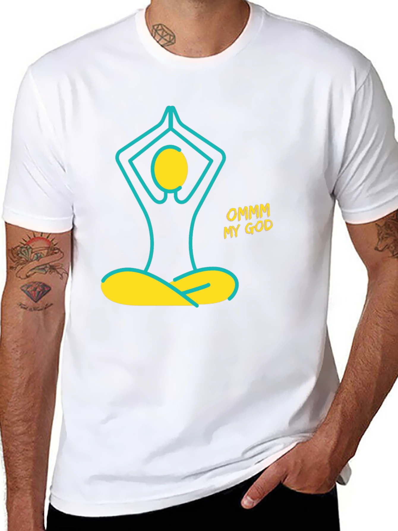 Ommm My God Yoga T-Shirt - Black