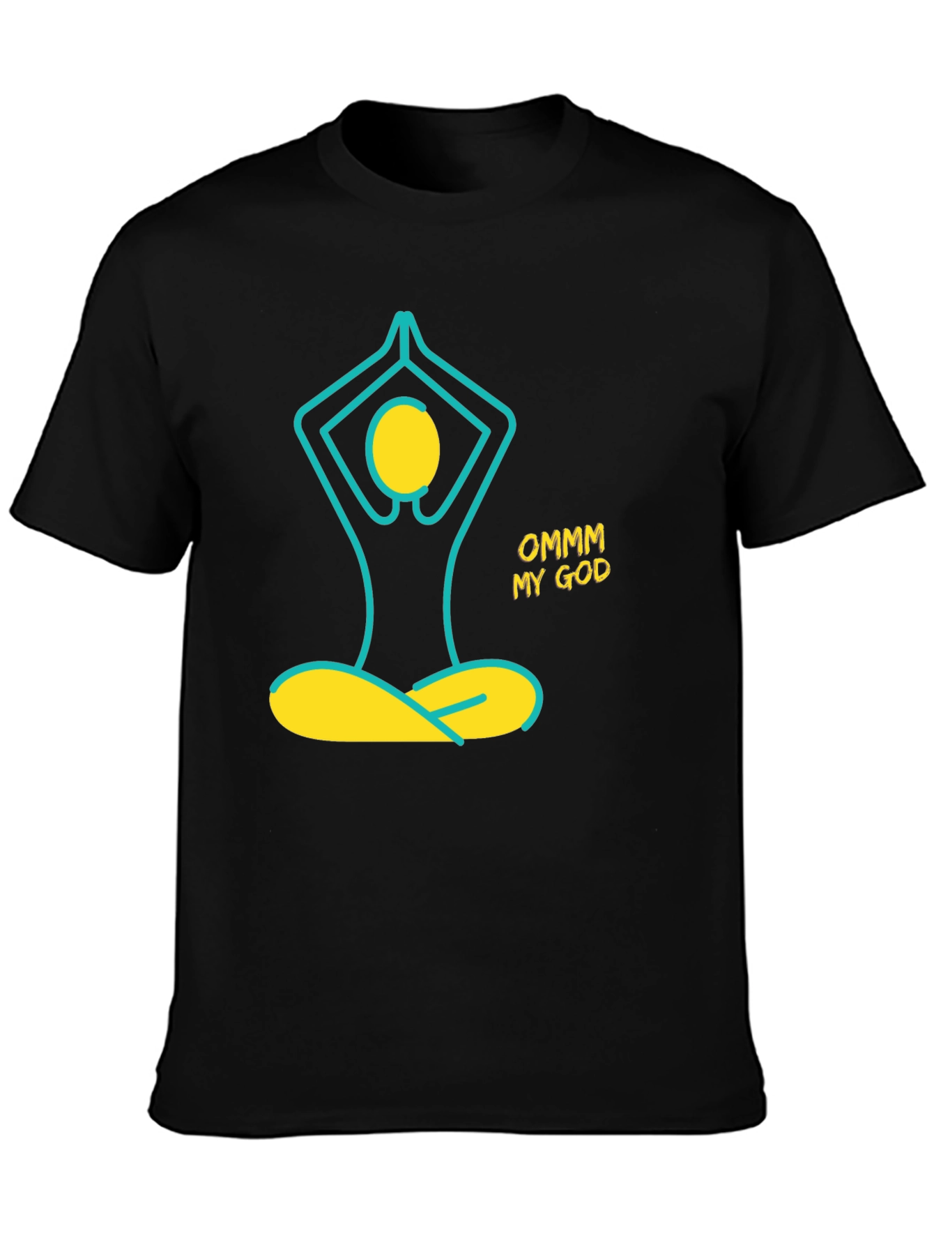 Ommm My God Yoga T-Shirt - Black