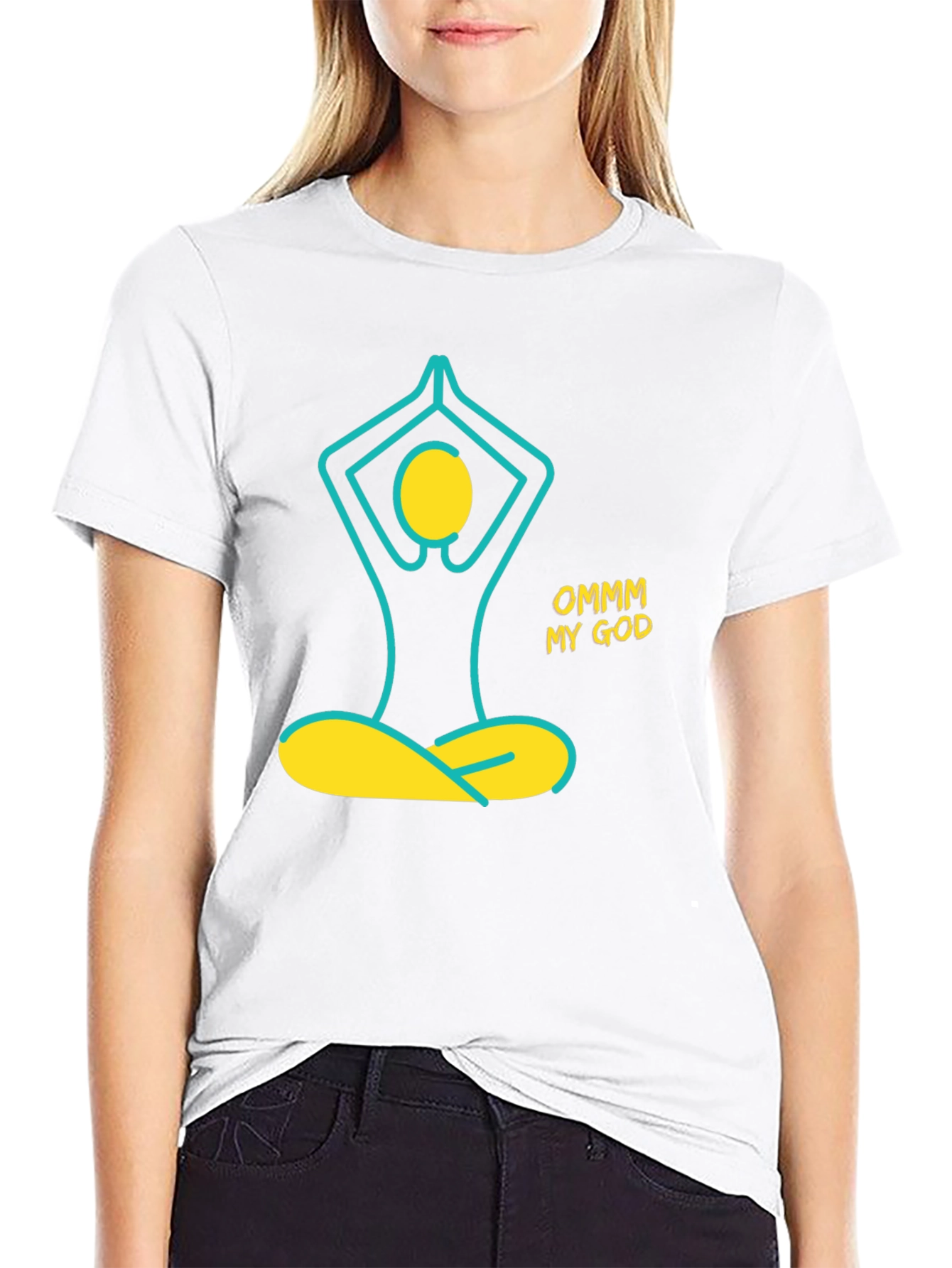 Ommm My God Yoga T-Shirt - Black