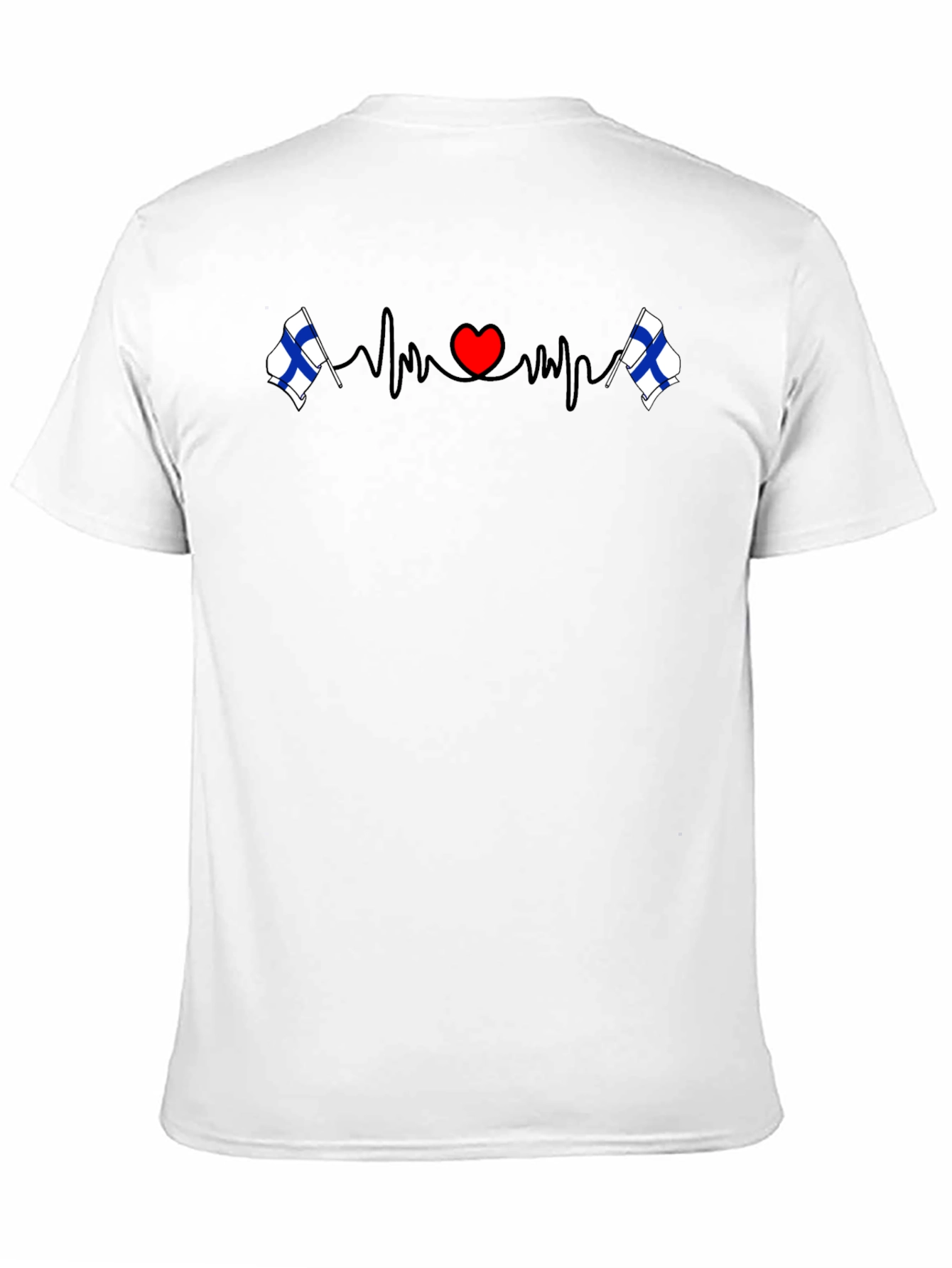 Finland Heartbeat T-Shirt - Finnish Pride Tee