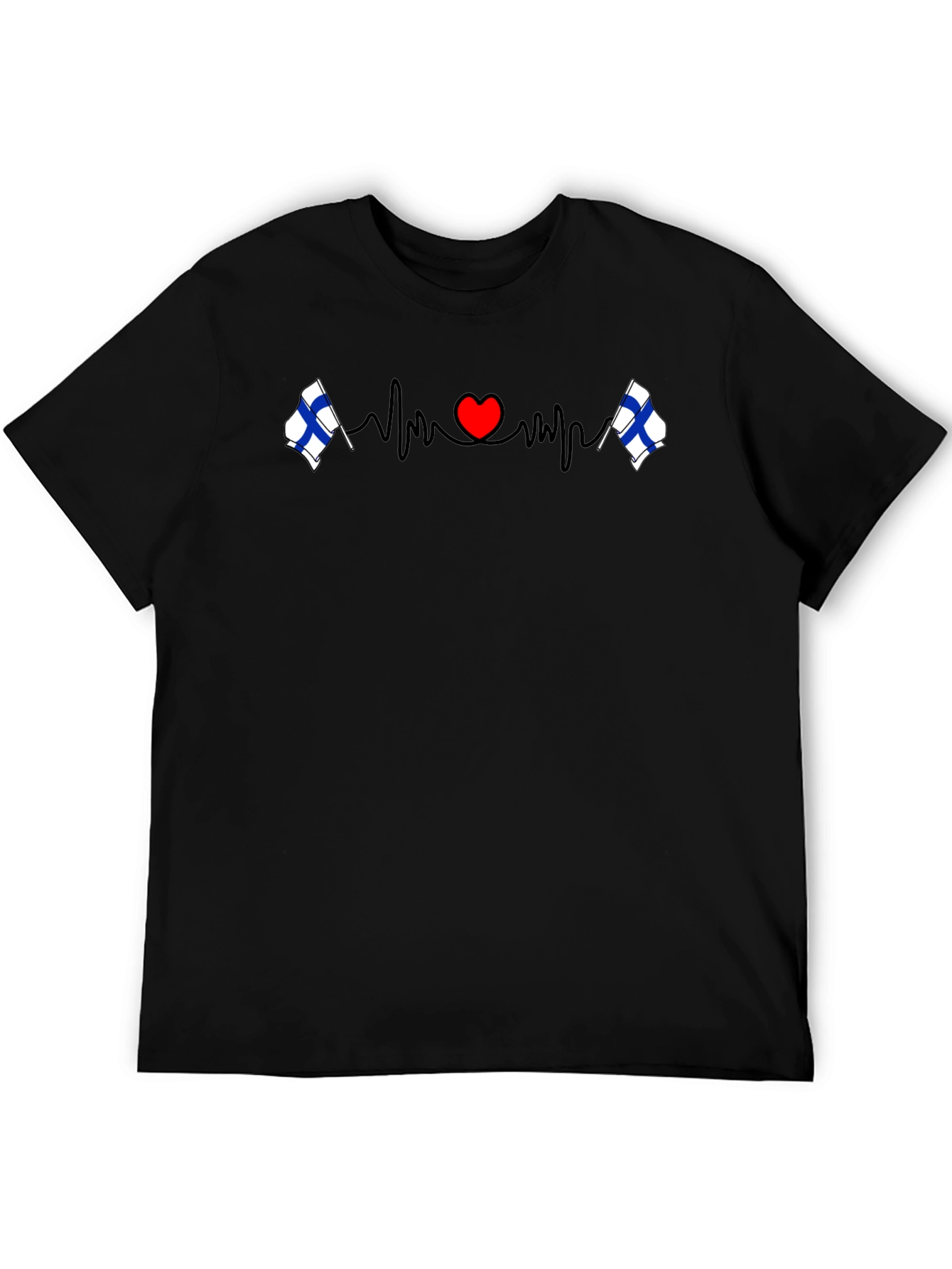 Finland Heartbeat T-Shirt - Finnish Pride Tee