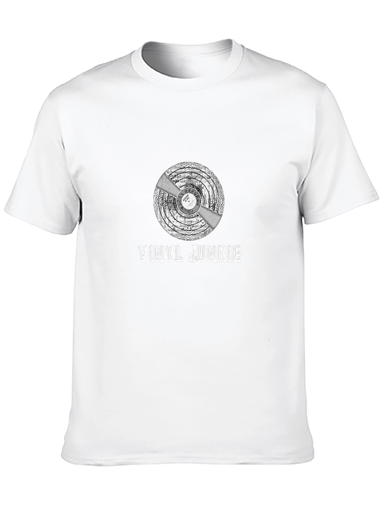 Vinyl Junkie Graphic T-Shirt - Music Lover Tee