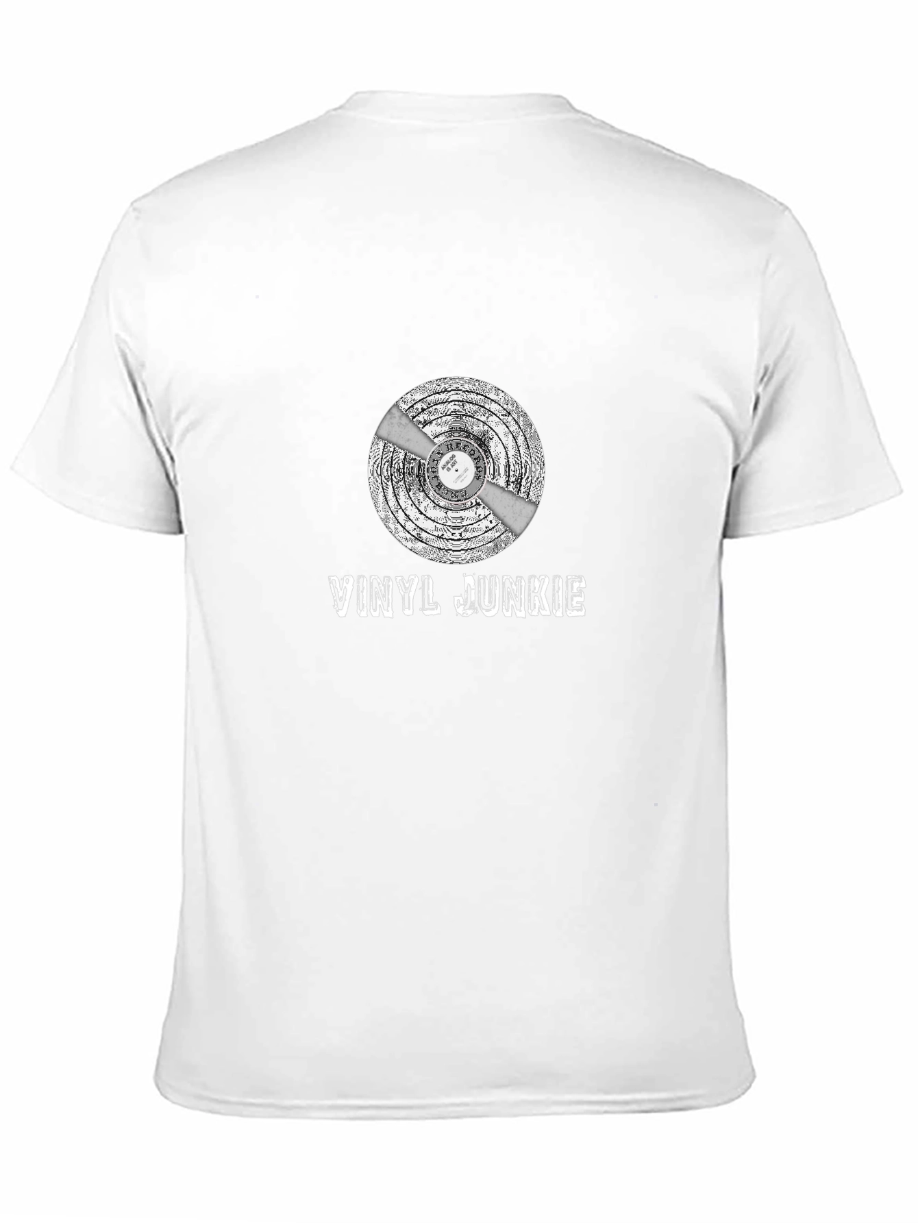 Vinyl Junkie Graphic T-Shirt - Music Lover Tee