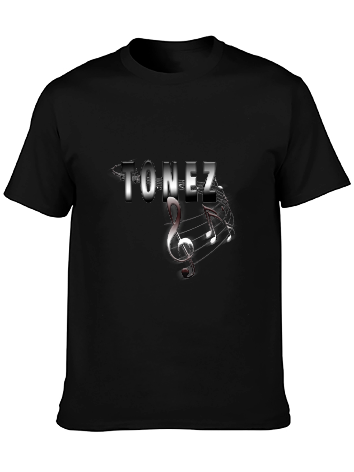 Tonez Musical T-Shirt - Black Graphic Tee