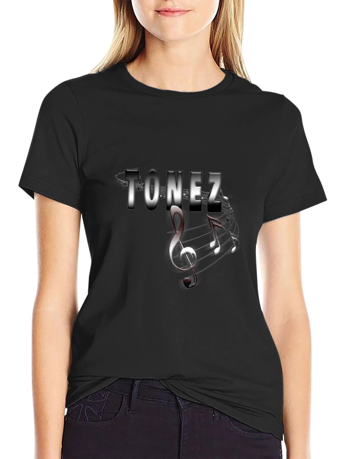 Tonez Musical T-Shirt - Black Graphic Tee