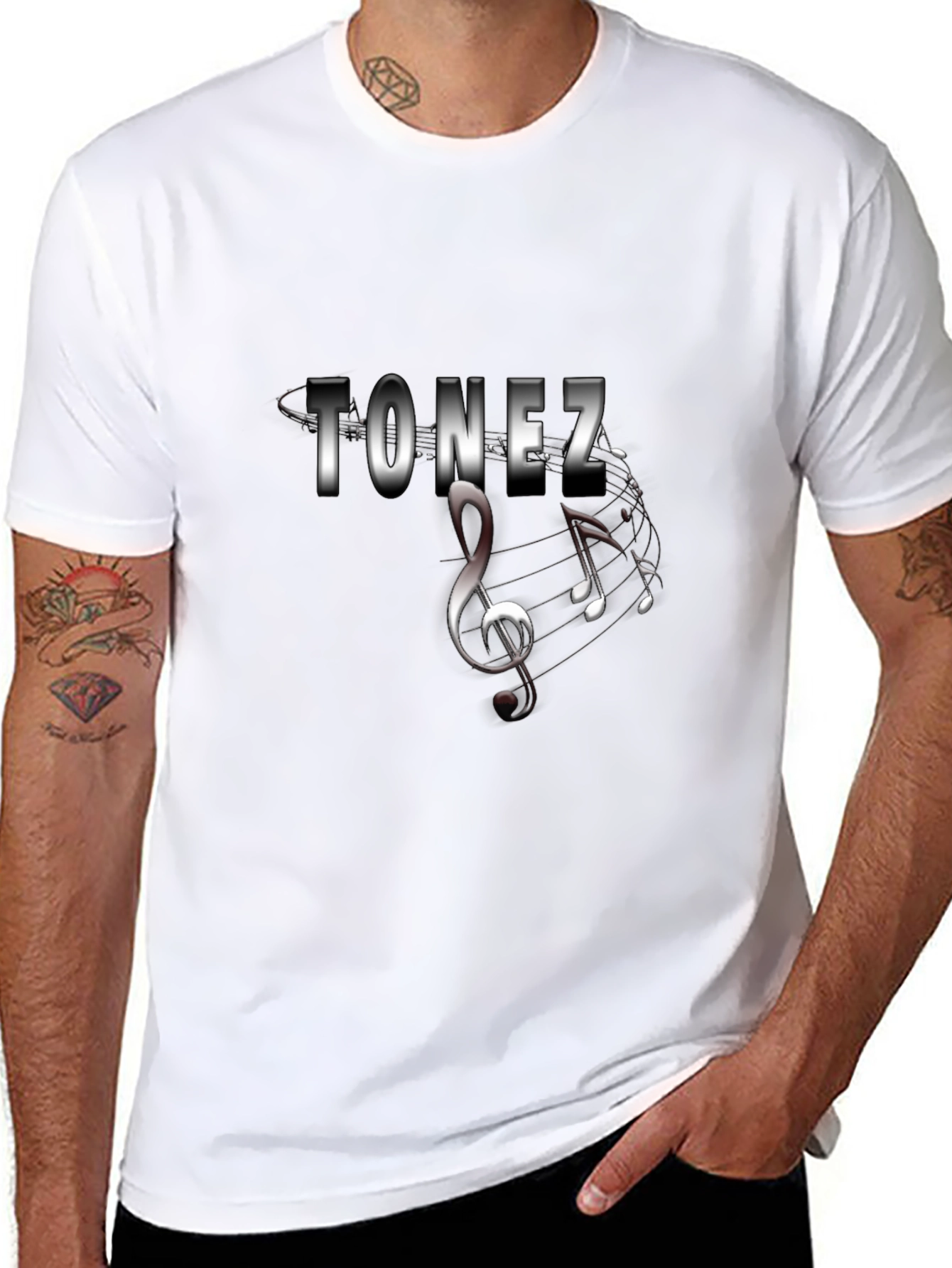 Tonez Musical T-Shirt - Black Graphic Tee