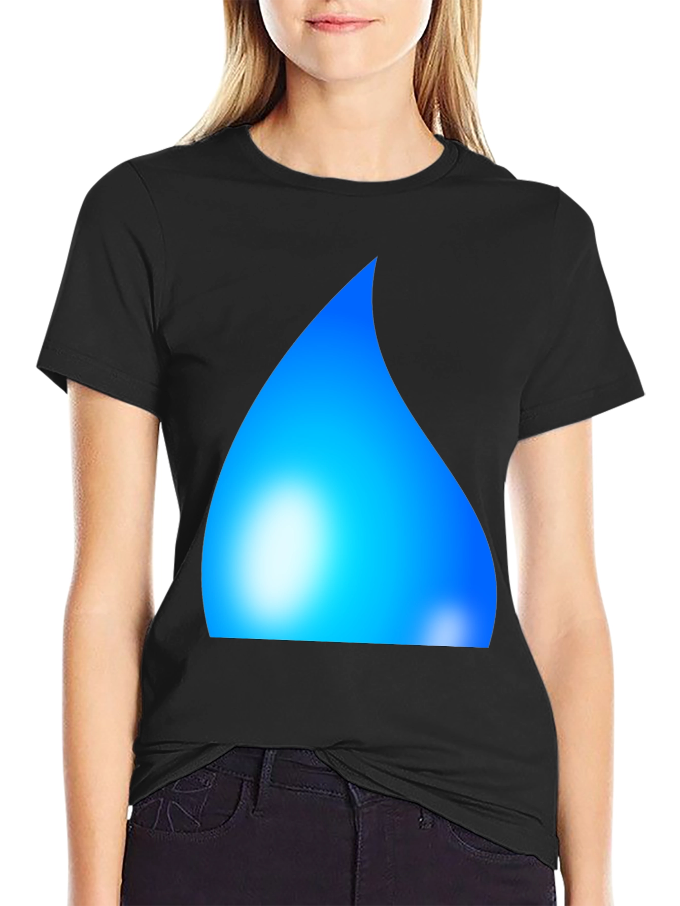 Cool Blue Graphic Tee - Soft Cotton Comfort