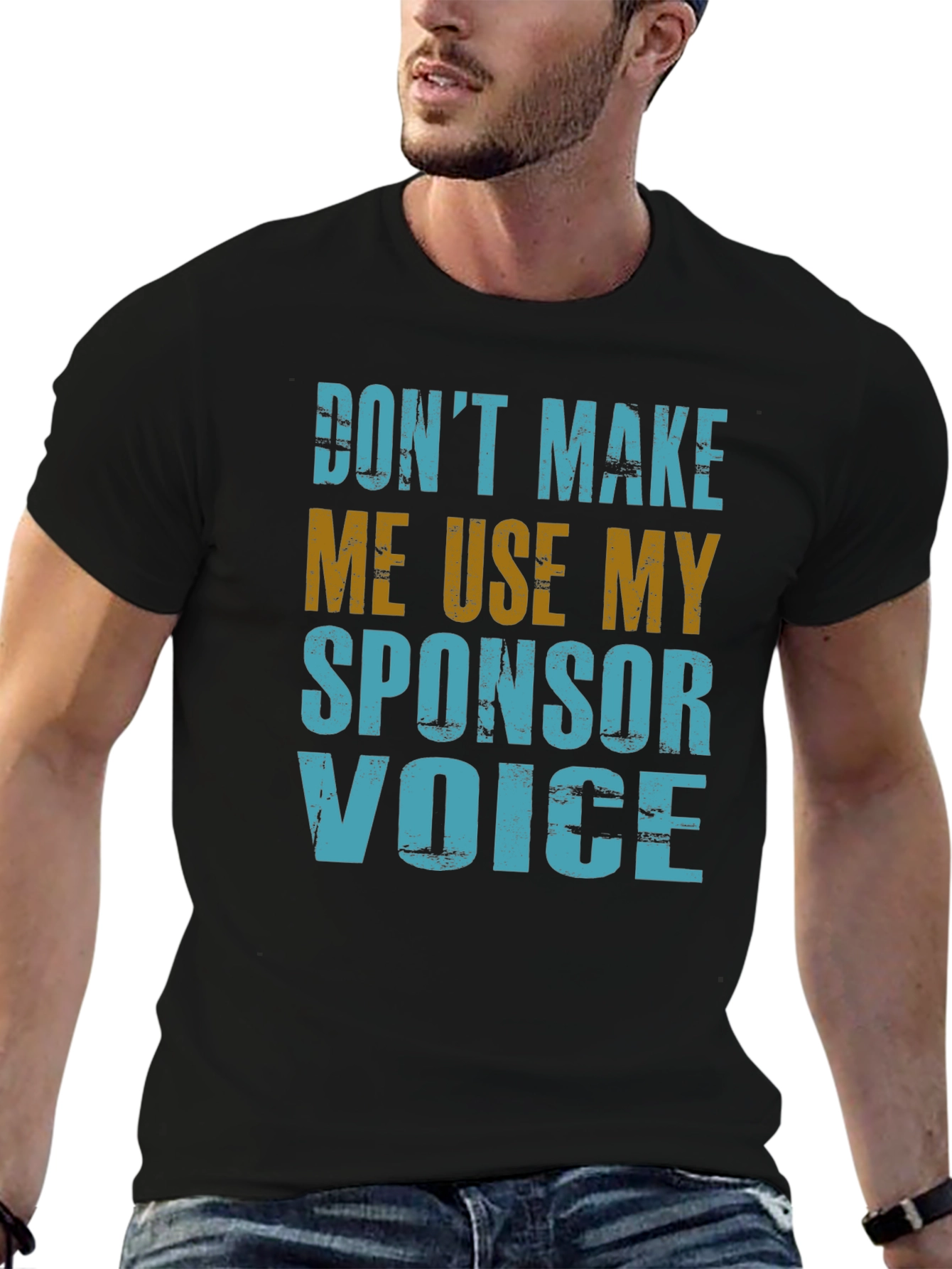 Sponsor Voice T-Shirt - Funny Novelty Graphic Tee