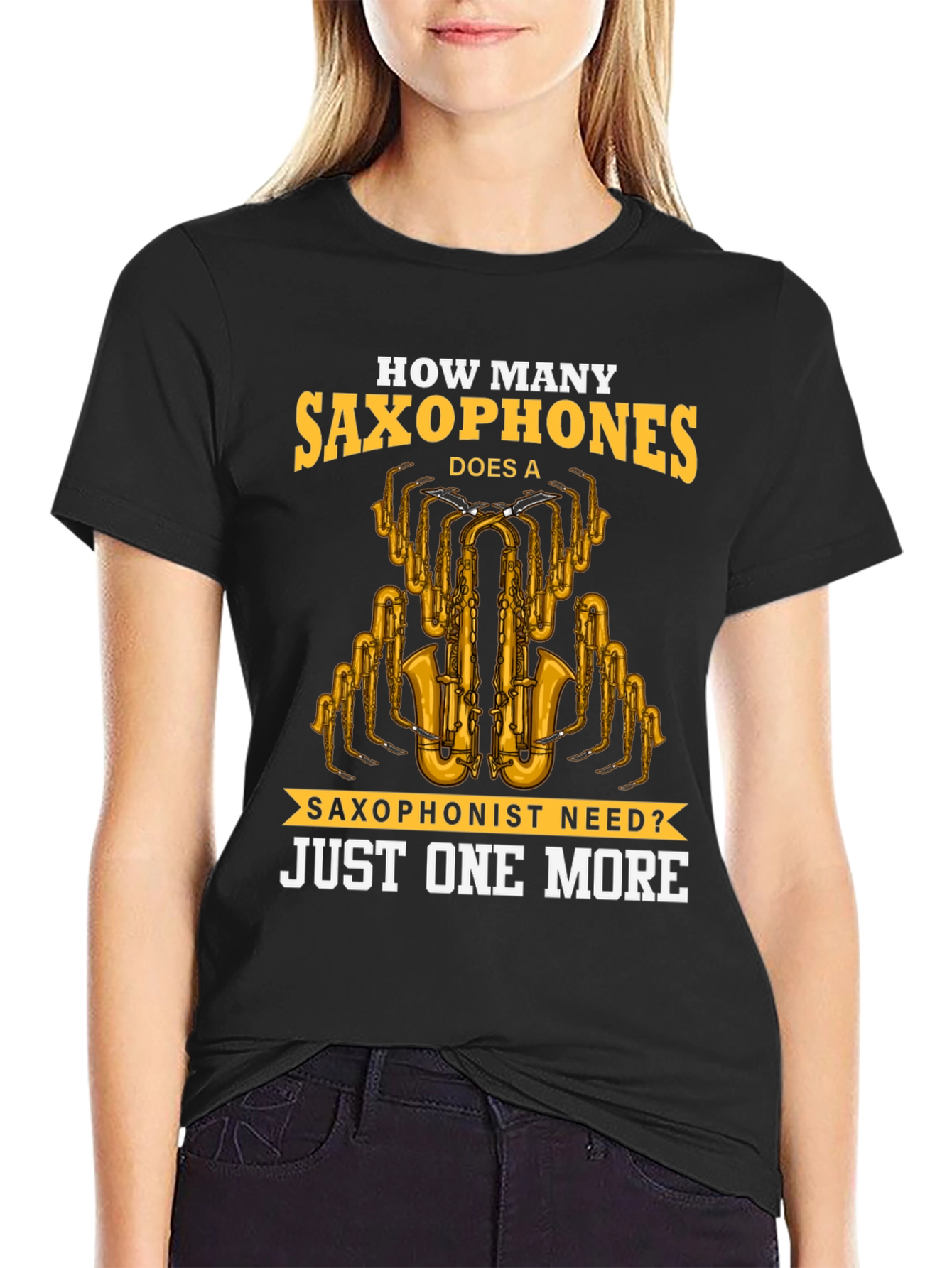 Saxophone Lover T-Shirt - Just One More Design