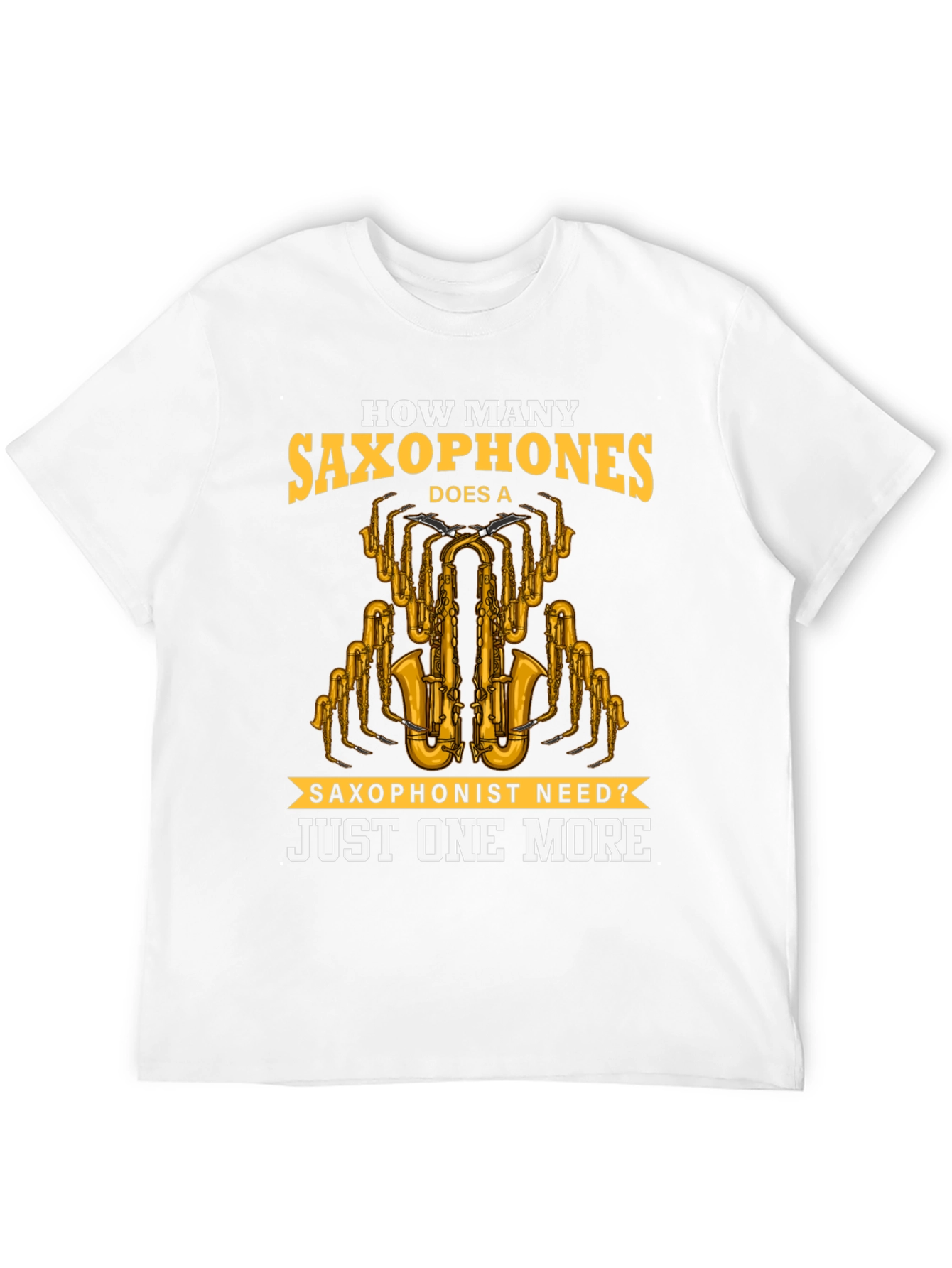 Saxophone Lover T-Shirt - Just One More Design