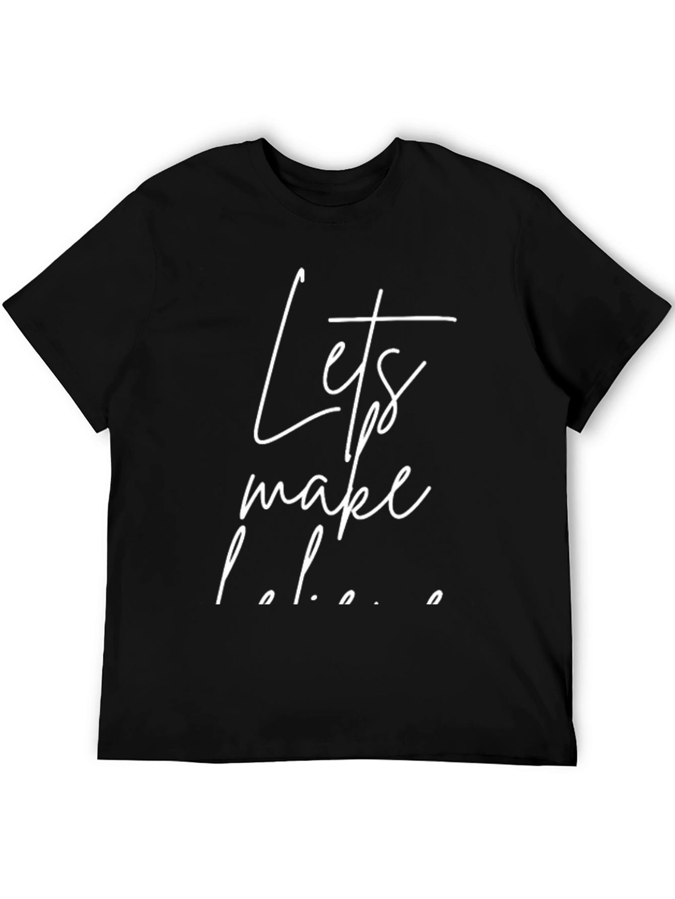 Lets Make Love Tee - Stylish Black Cotton T-Shirt