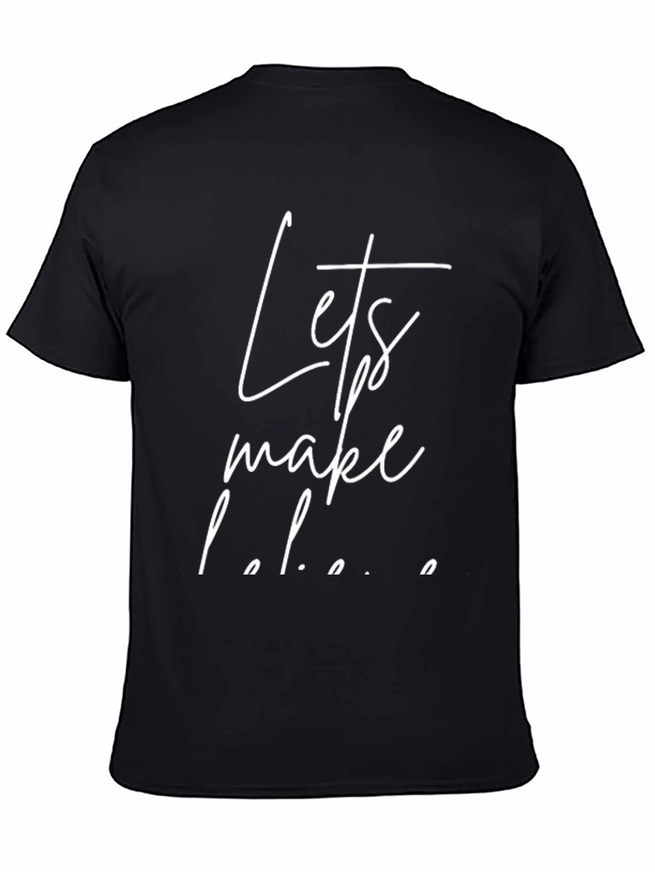 Lets Make Love Tee - Stylish Black Cotton T-Shirt
