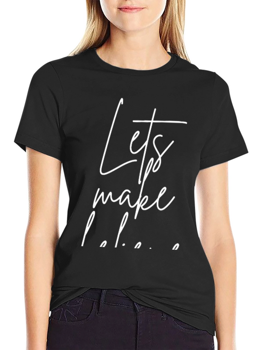 Lets Make Love Tee - Stylish Black Cotton T-Shirt