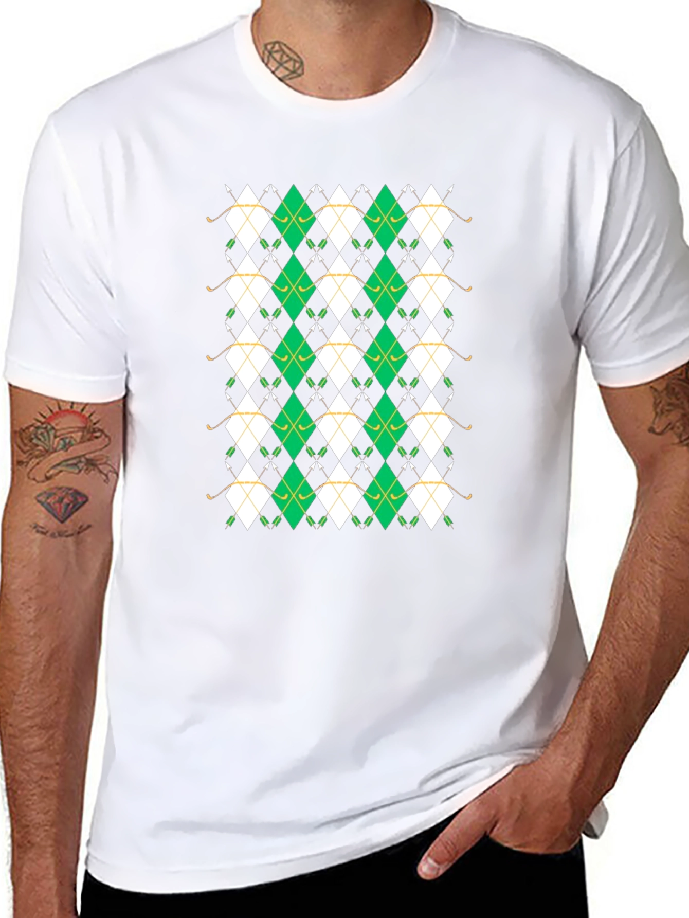 Golf Argyle Pattern T-Shirt