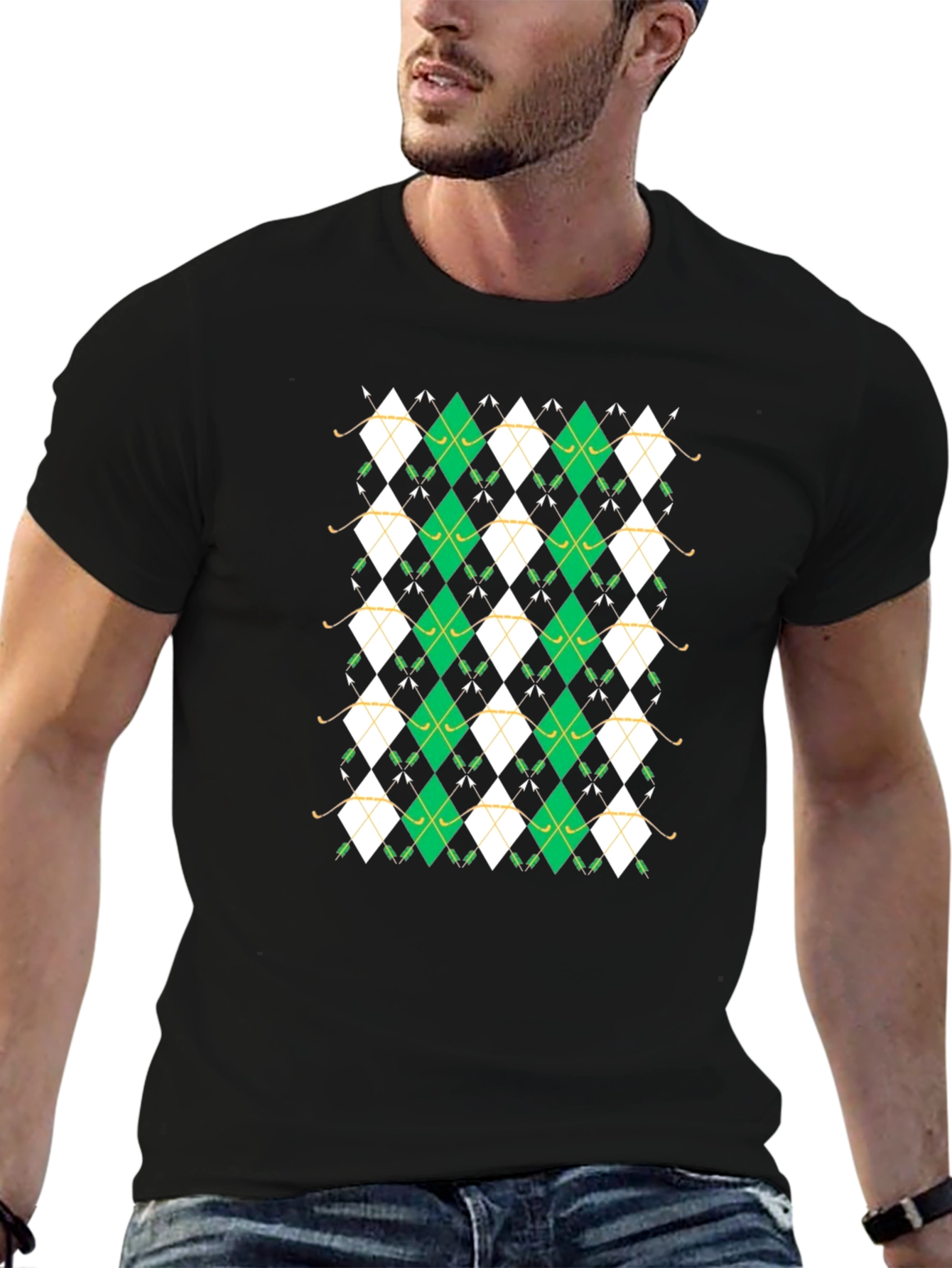 Golf Argyle Pattern T-Shirt