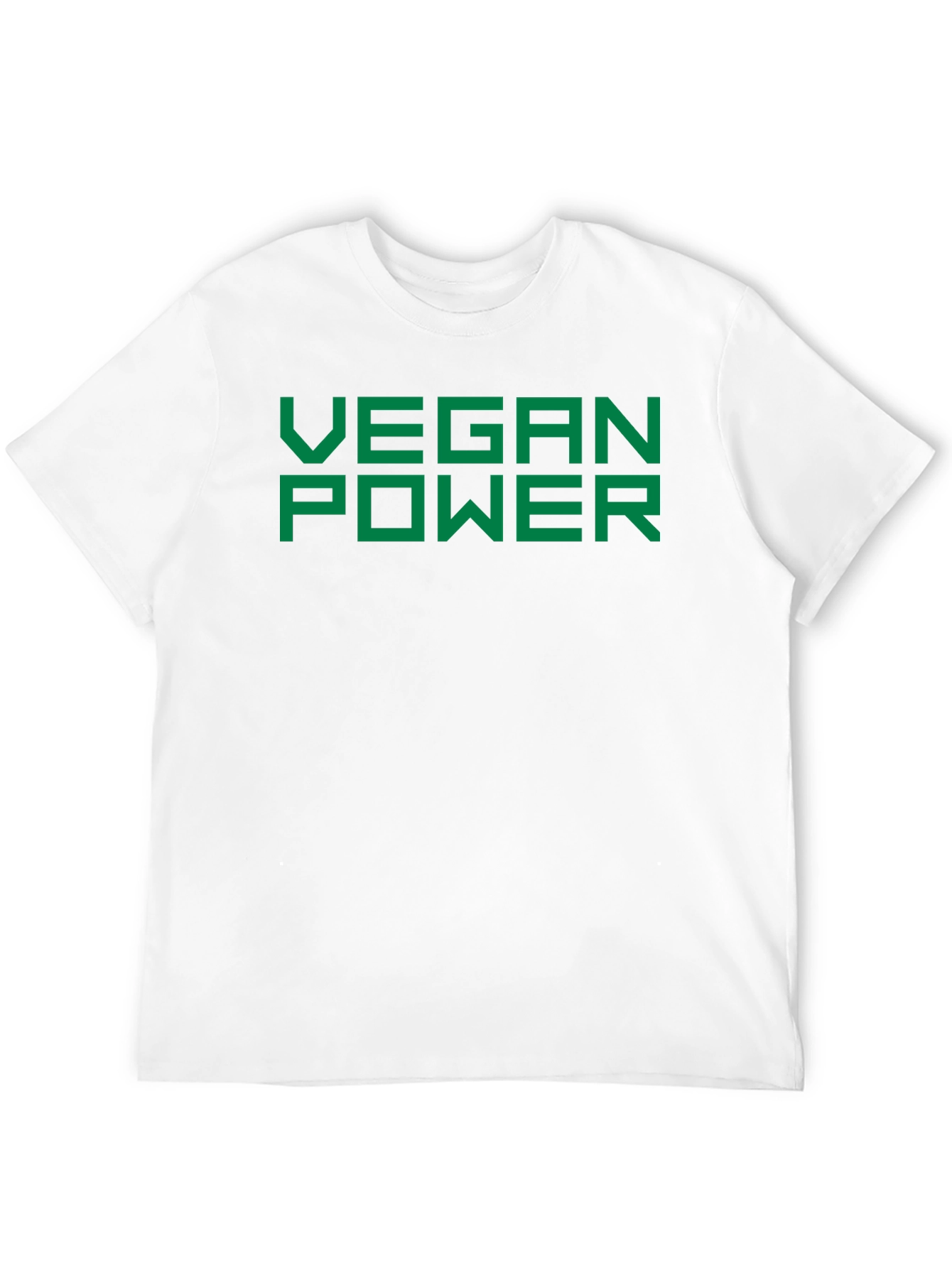 Vegan Power T-Shirt - Bold Green Print