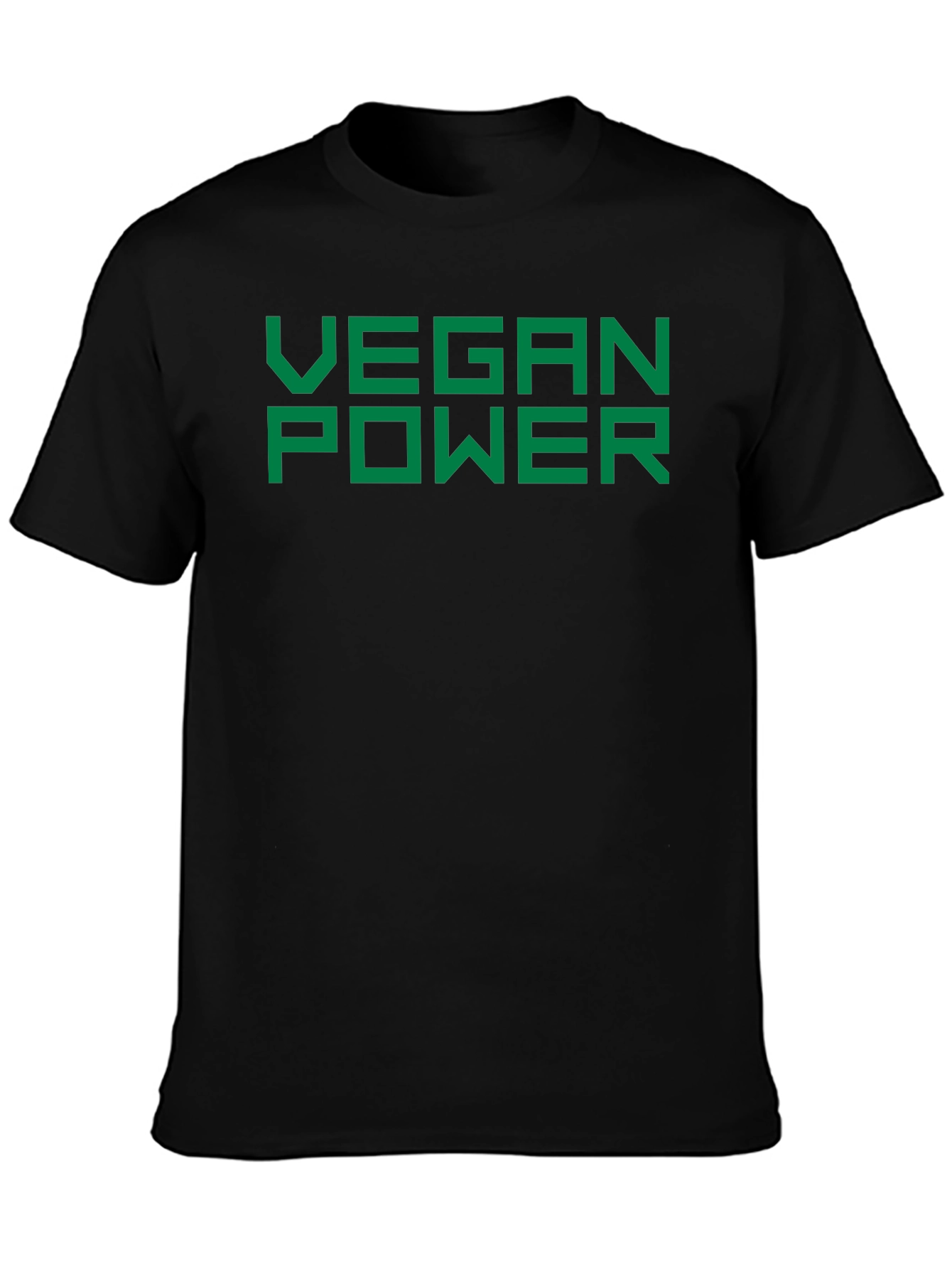 Vegan Power T-Shirt - Bold Green Print