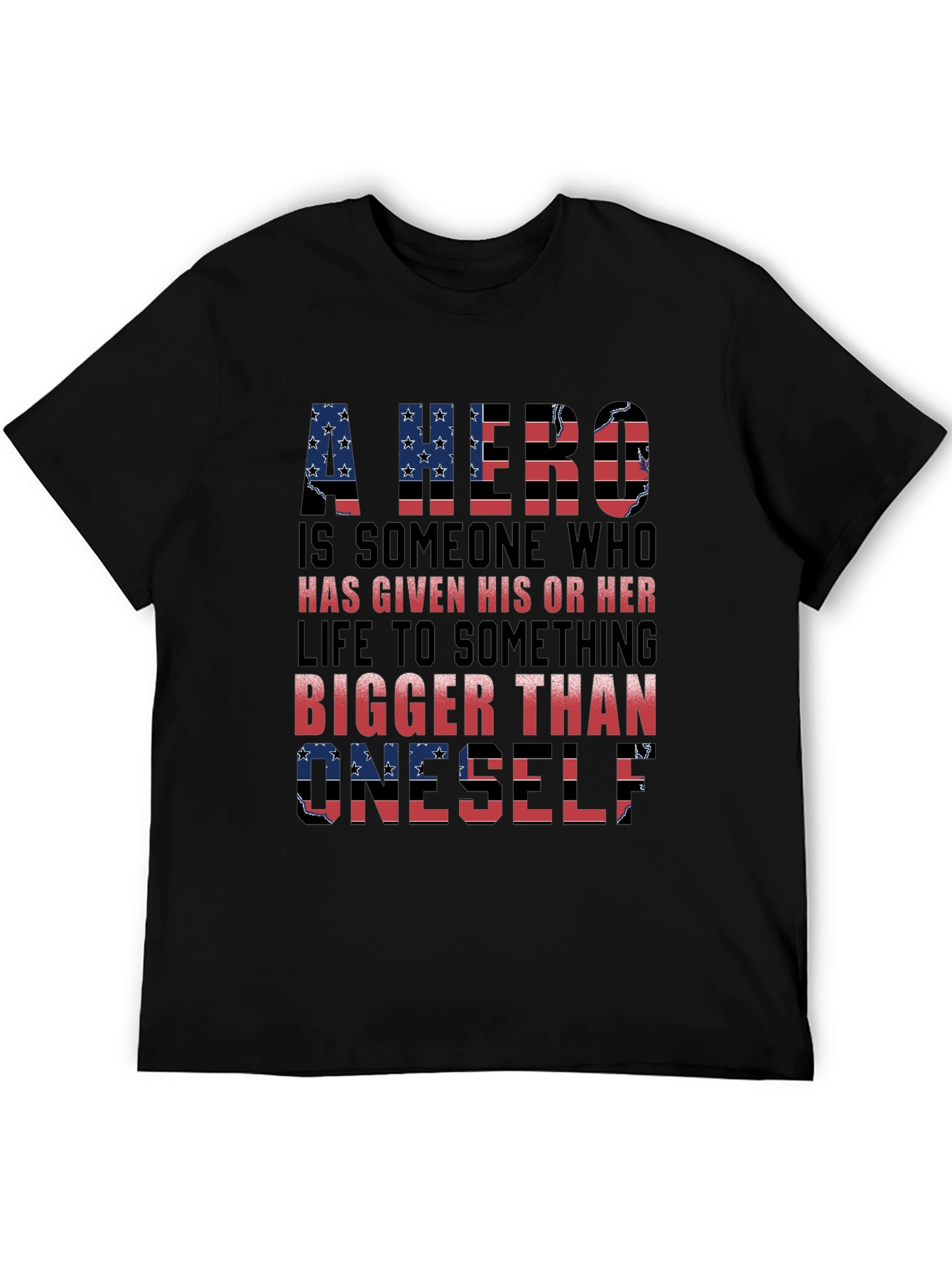Patriotic Hero T-Shirt - American Flag Design