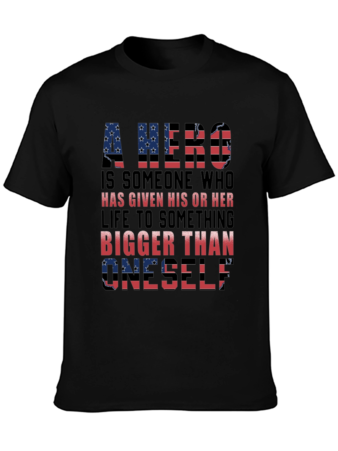 Patriotic Hero T-Shirt - American Flag Design