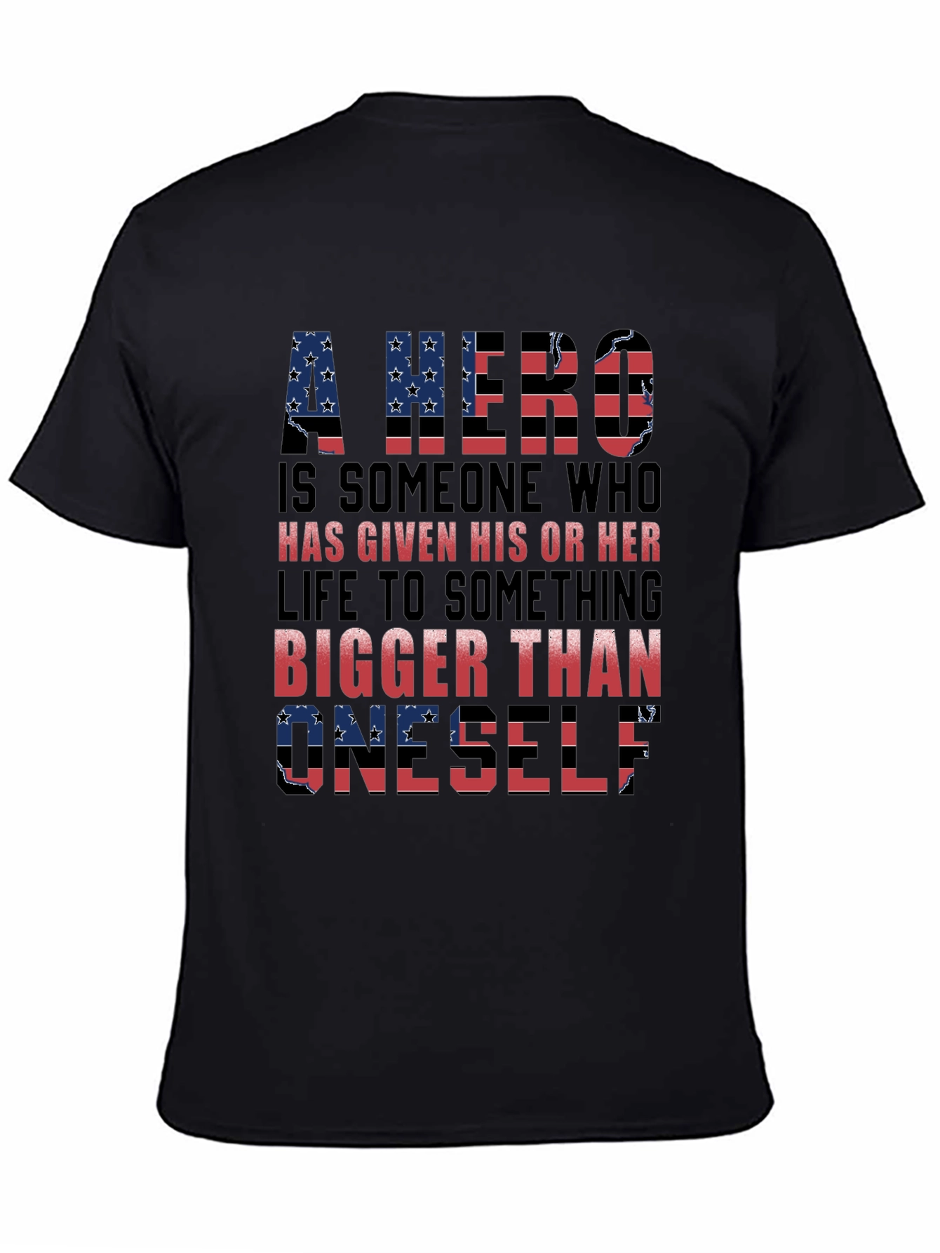 Patriotic Hero T-Shirt - American Flag Design