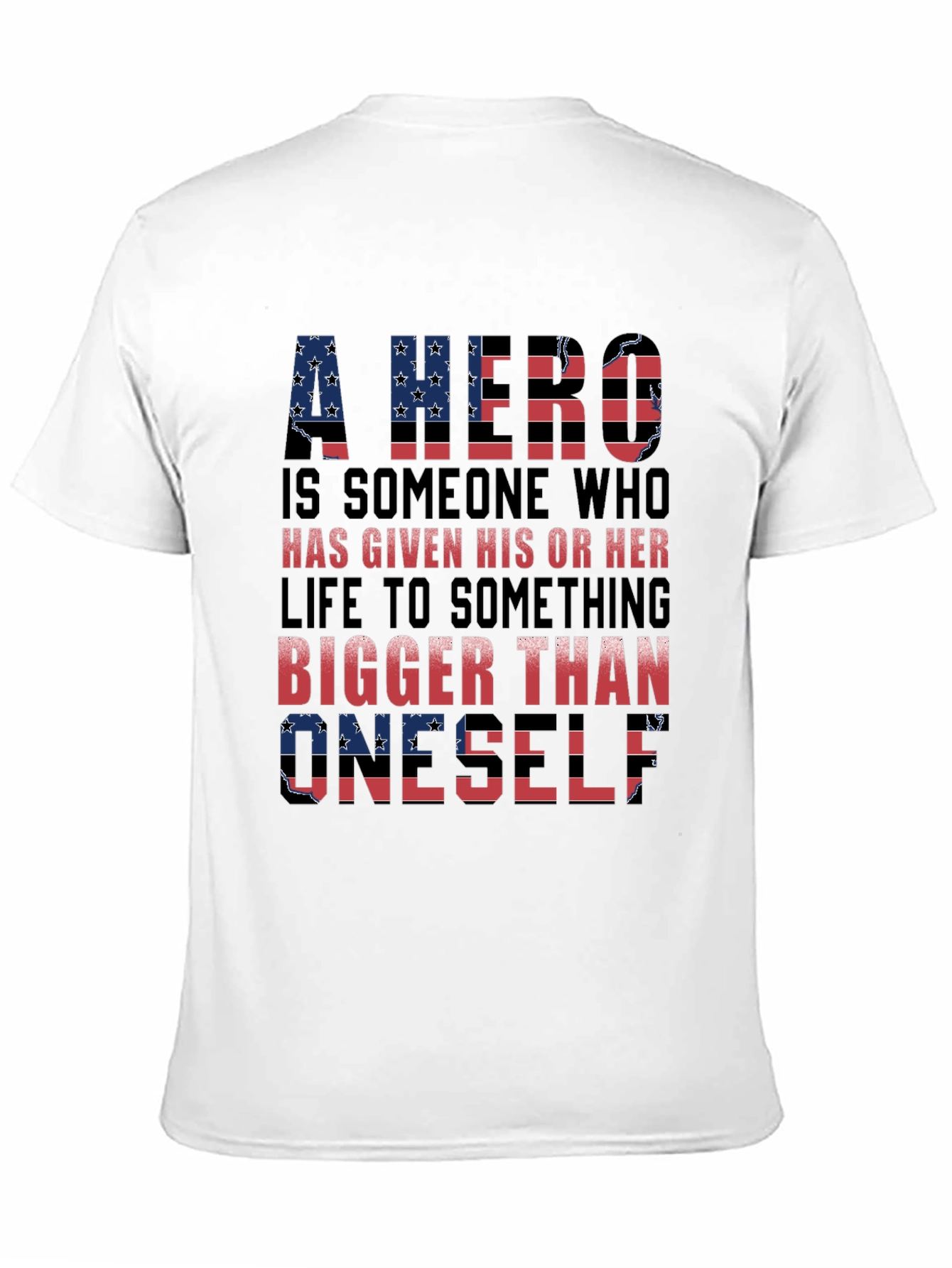 Patriotic Hero T-Shirt - American Flag Design