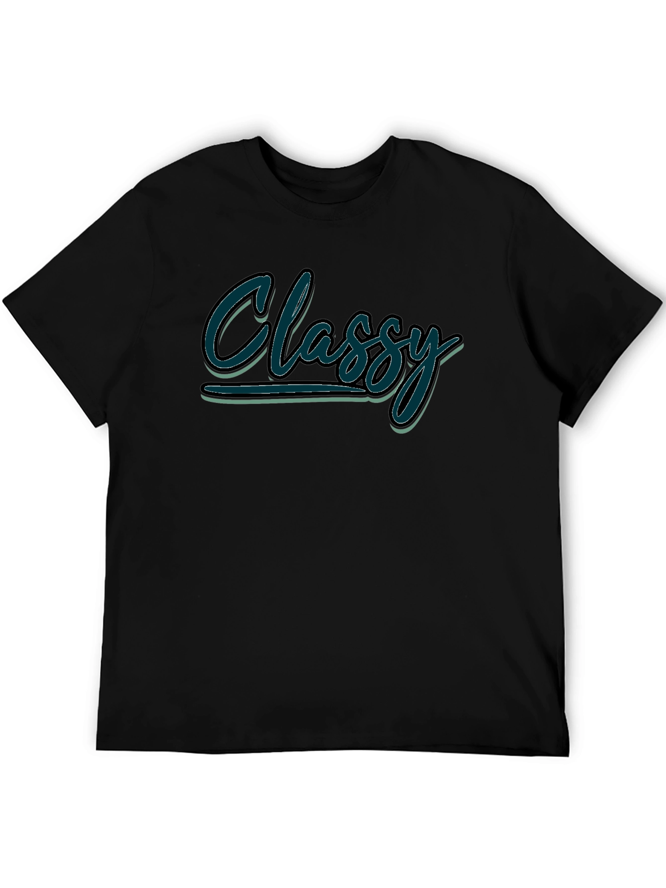 Classy Graphic Black T-Shirt - Casual Style