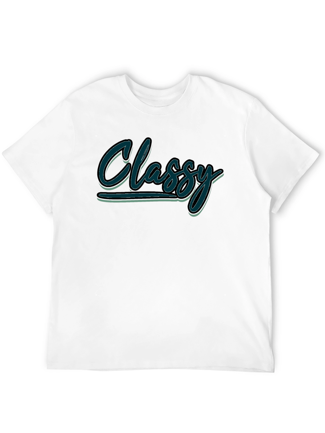Classy Graphic Black T-Shirt - Casual Style