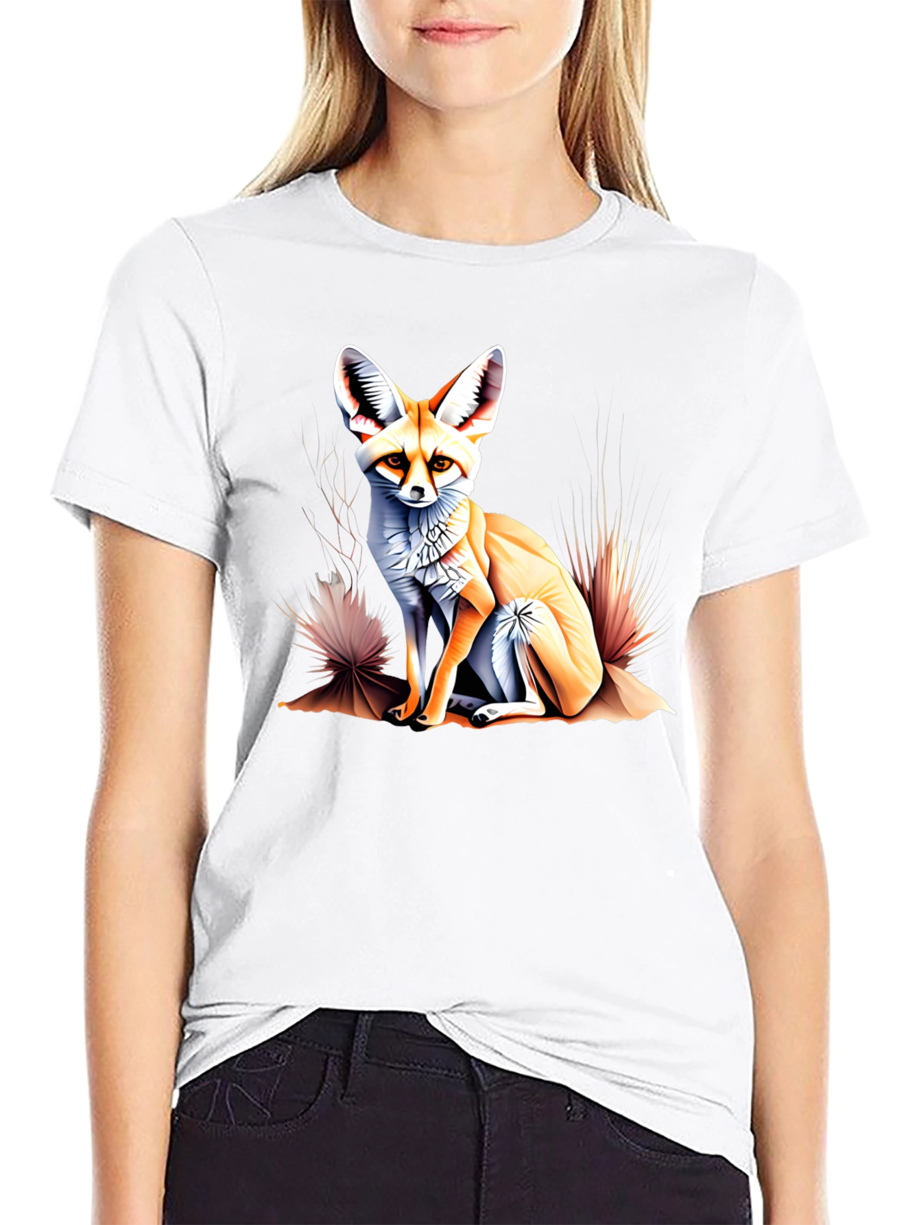 Fennec Fox Graphic Tee - Unique Desert Animal T-Shirt