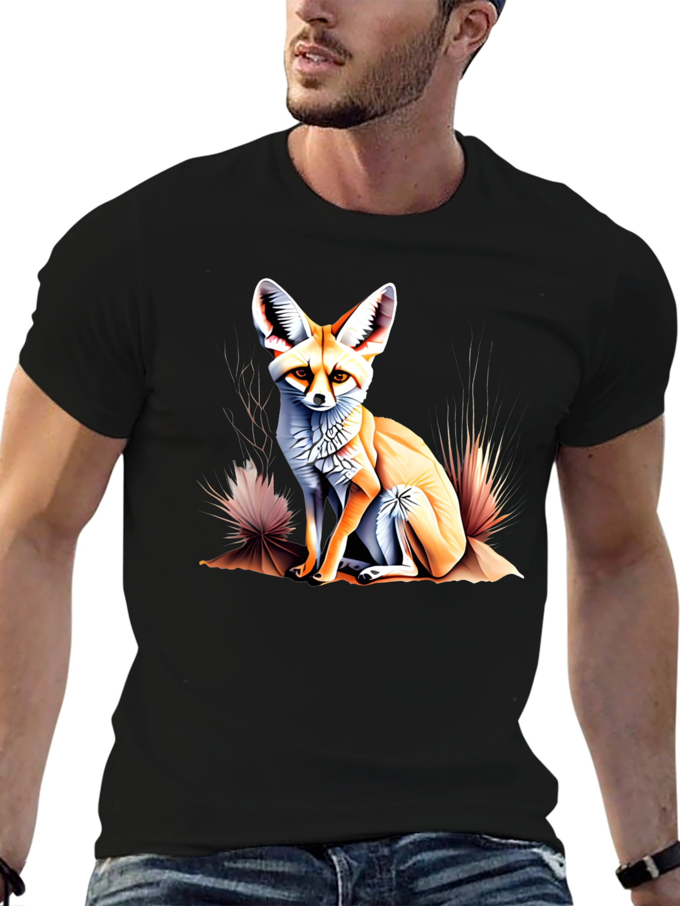 Fennec Fox Graphic Tee - Unique Desert Animal T-Shirt
