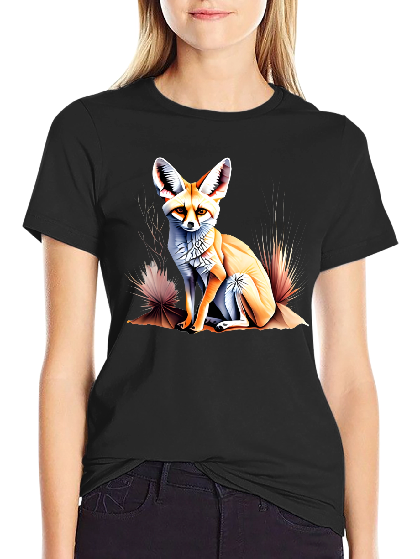 Fennec Fox Graphic Tee - Unique Desert Animal T-Shirt