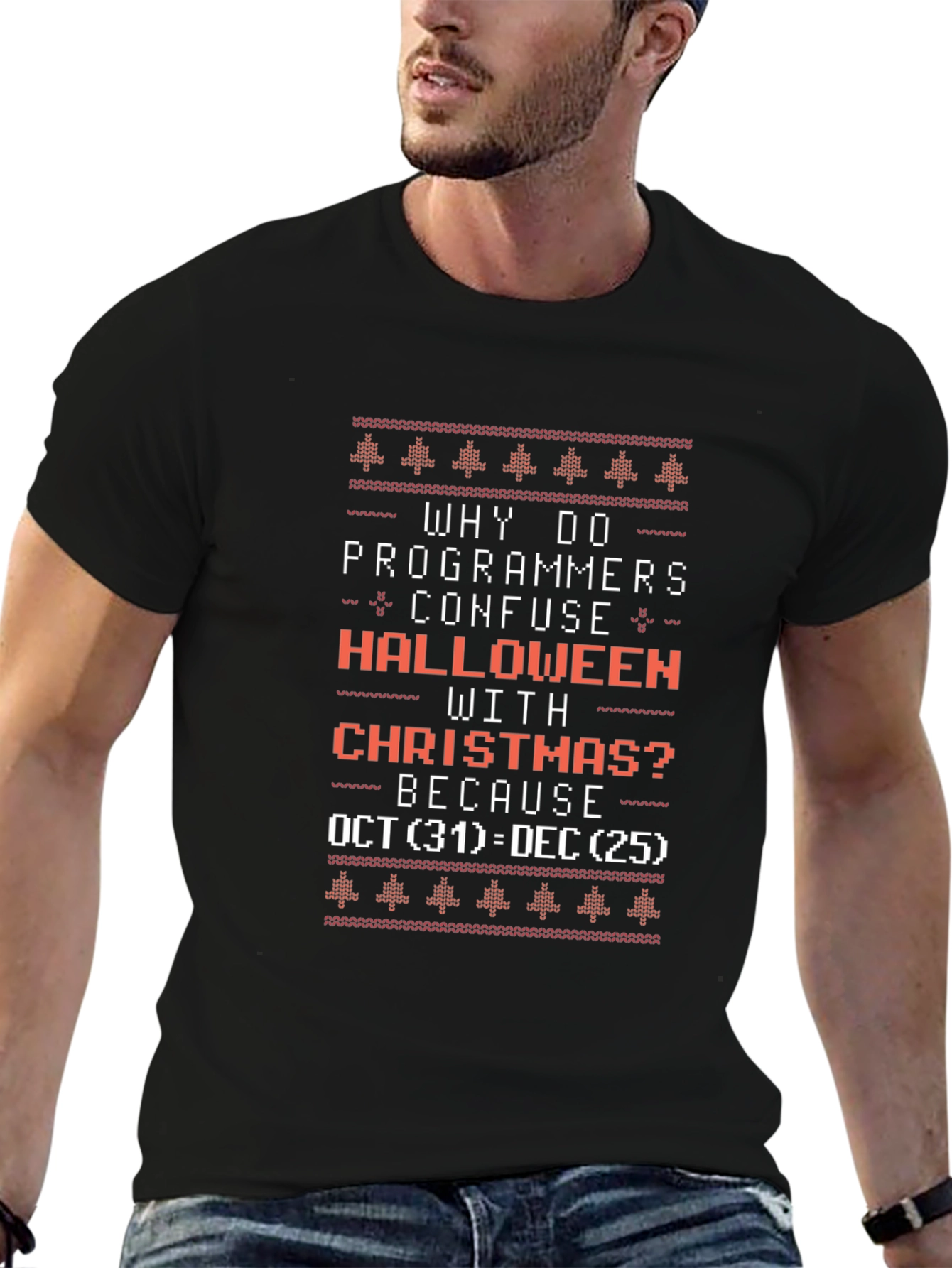 Programmer Halloween vs Christmas T-Shirt