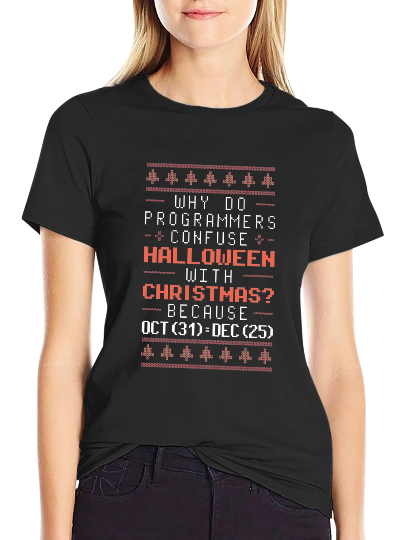 Programmer Halloween vs Christmas T-Shirt