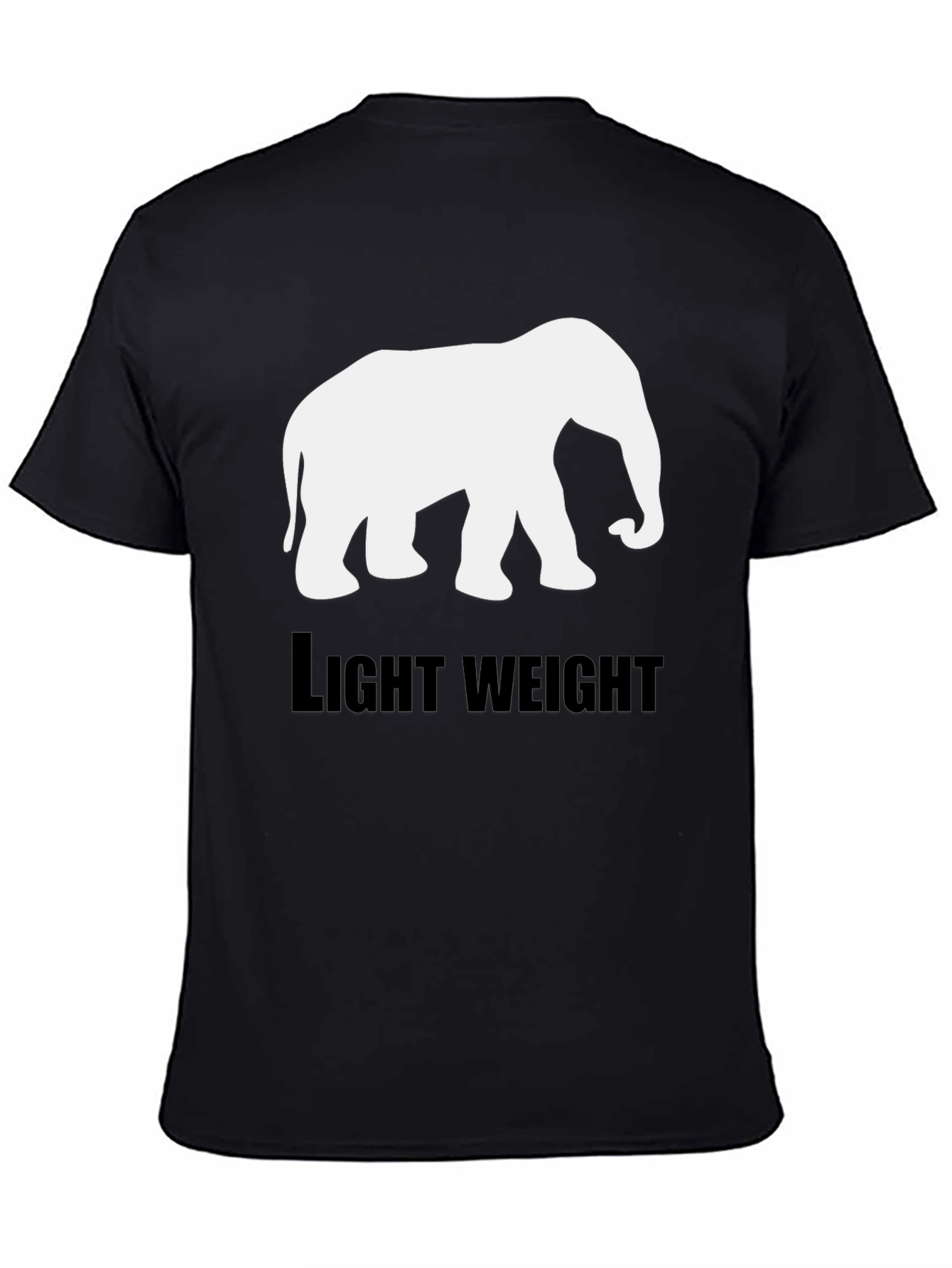Elephant Lightweight Black T-Shirt
