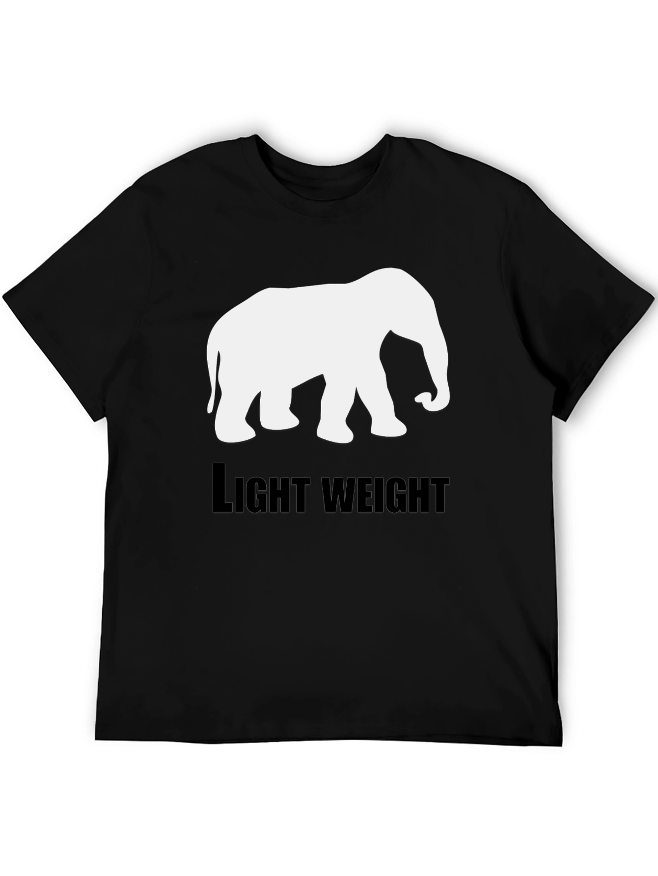 Elephant Lightweight Black T-Shirt