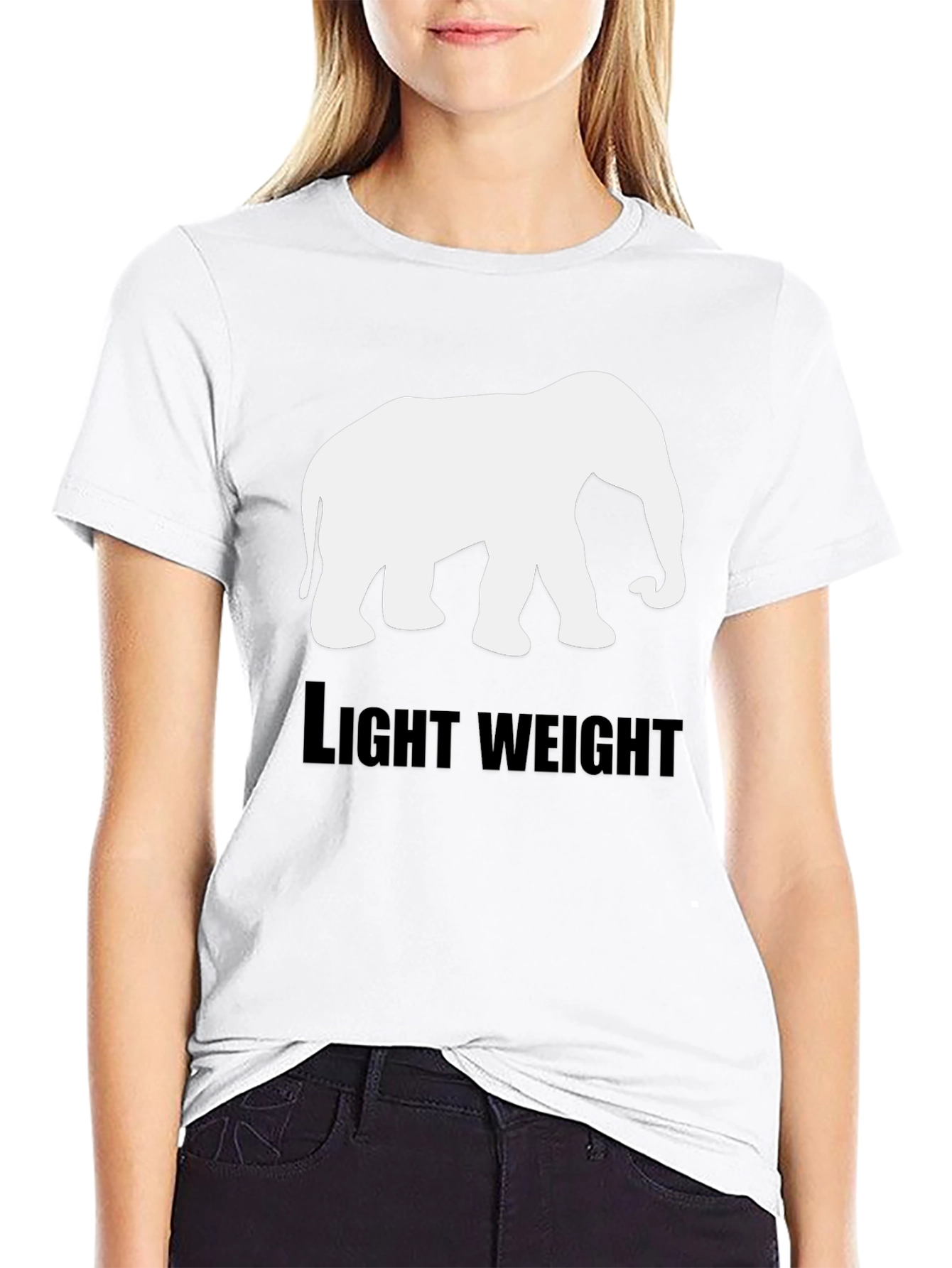 Elephant Lightweight Black T-Shirt