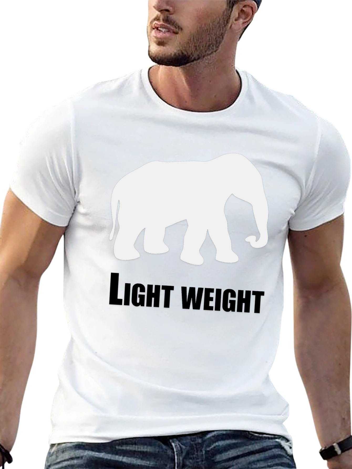 Elephant Lightweight Black T-Shirt
