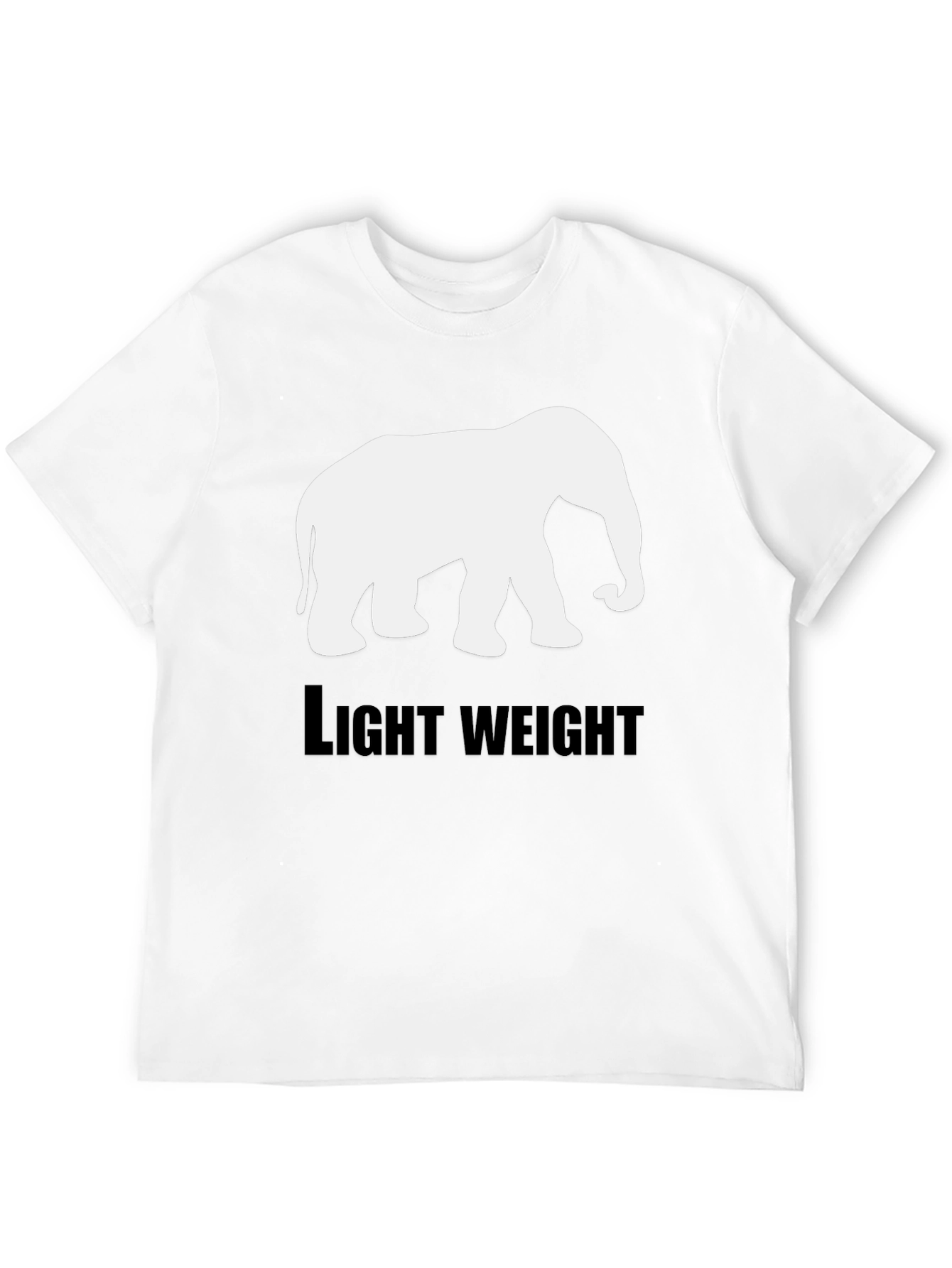 Elephant Lightweight Black T-Shirt