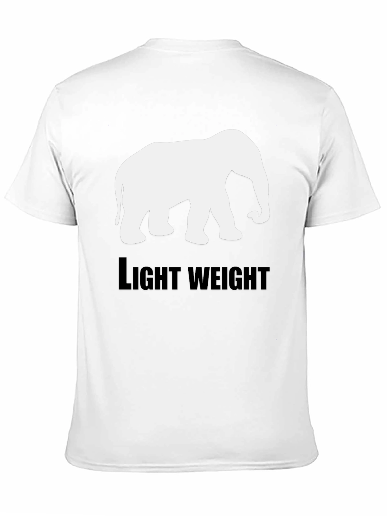 Elephant Lightweight Black T-Shirt