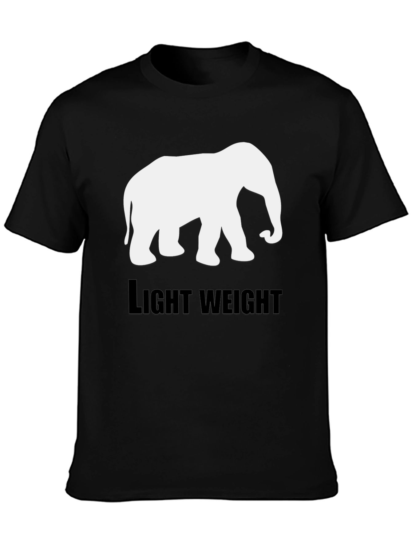 Elephant Lightweight Black T-Shirt