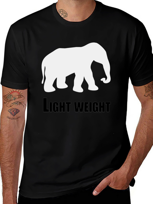 Elephant Lightweight Black T-Shirt