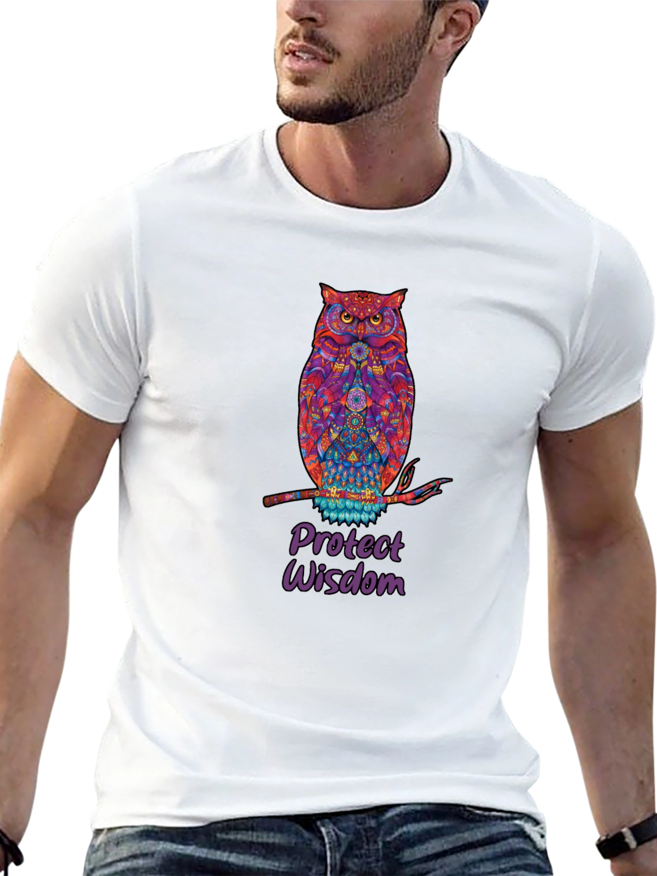 Owl Protect Wisdom Graphic Tee
