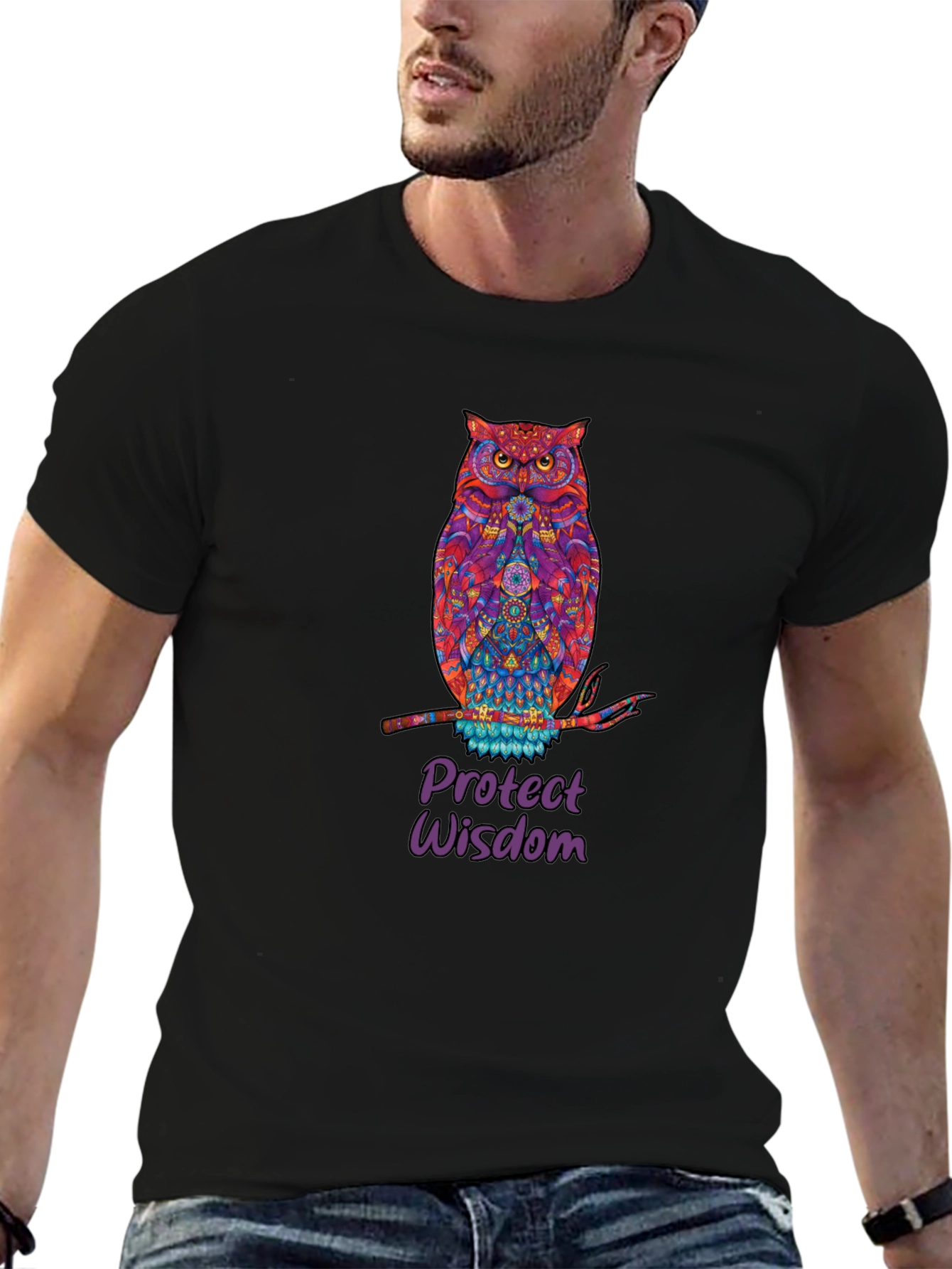 Owl Protect Wisdom Graphic Tee