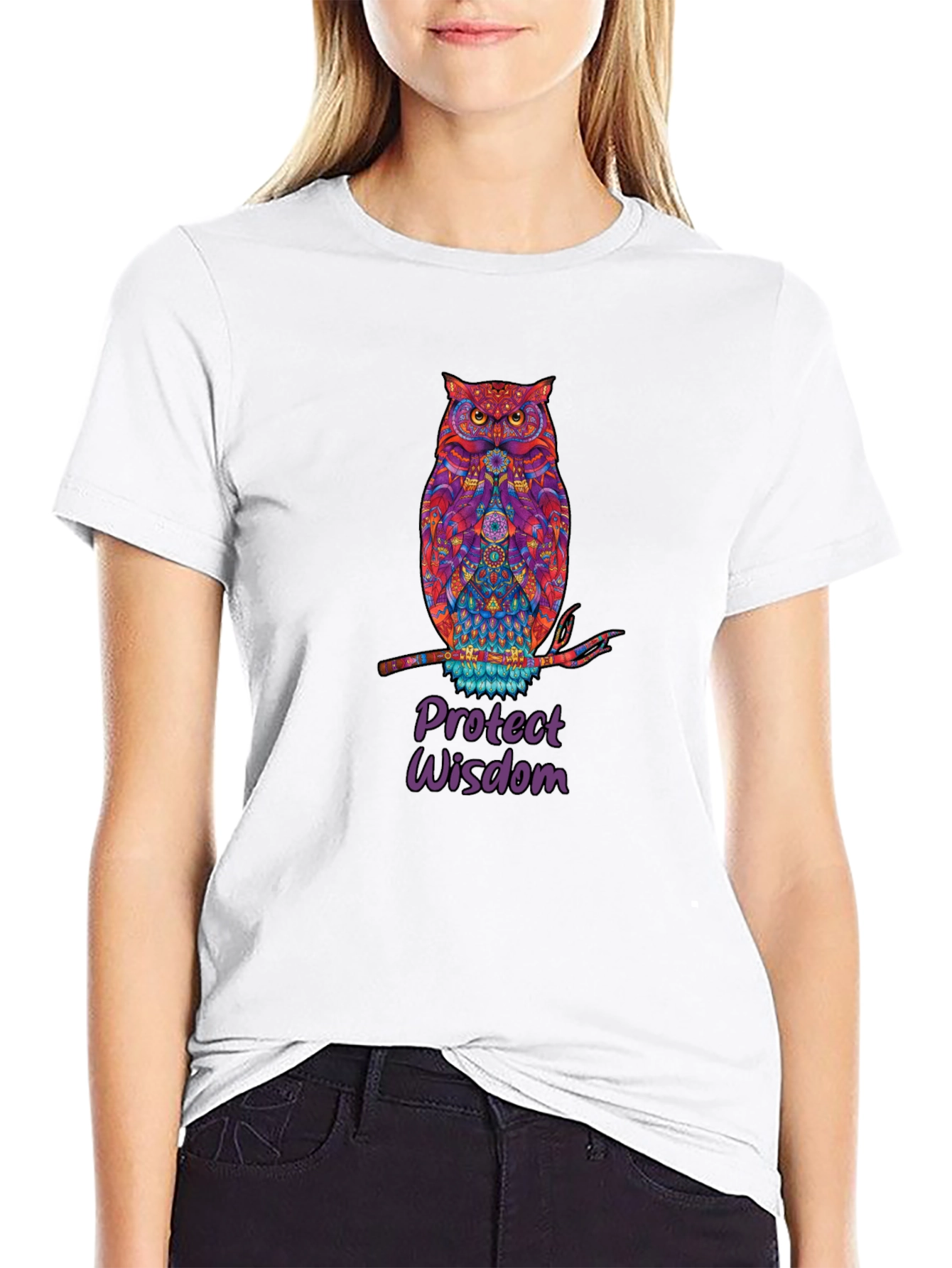 Owl Protect Wisdom Graphic Tee